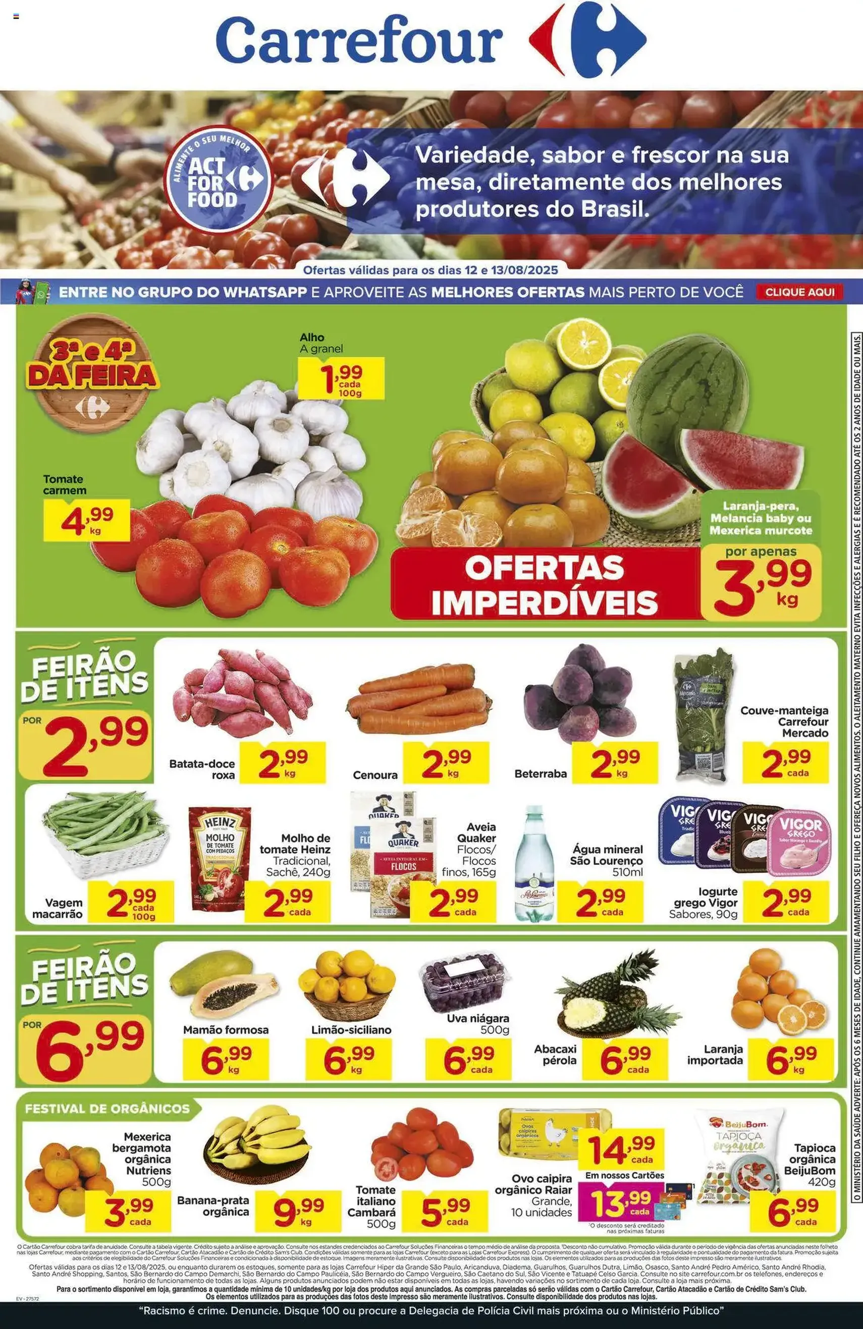 Carrefour - Ofertas Feira - folheto válido a partir de 12/08/2025 página 1 de 2