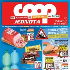 COOP Jednota leták - náhľad letáku platný od 31.07.2025