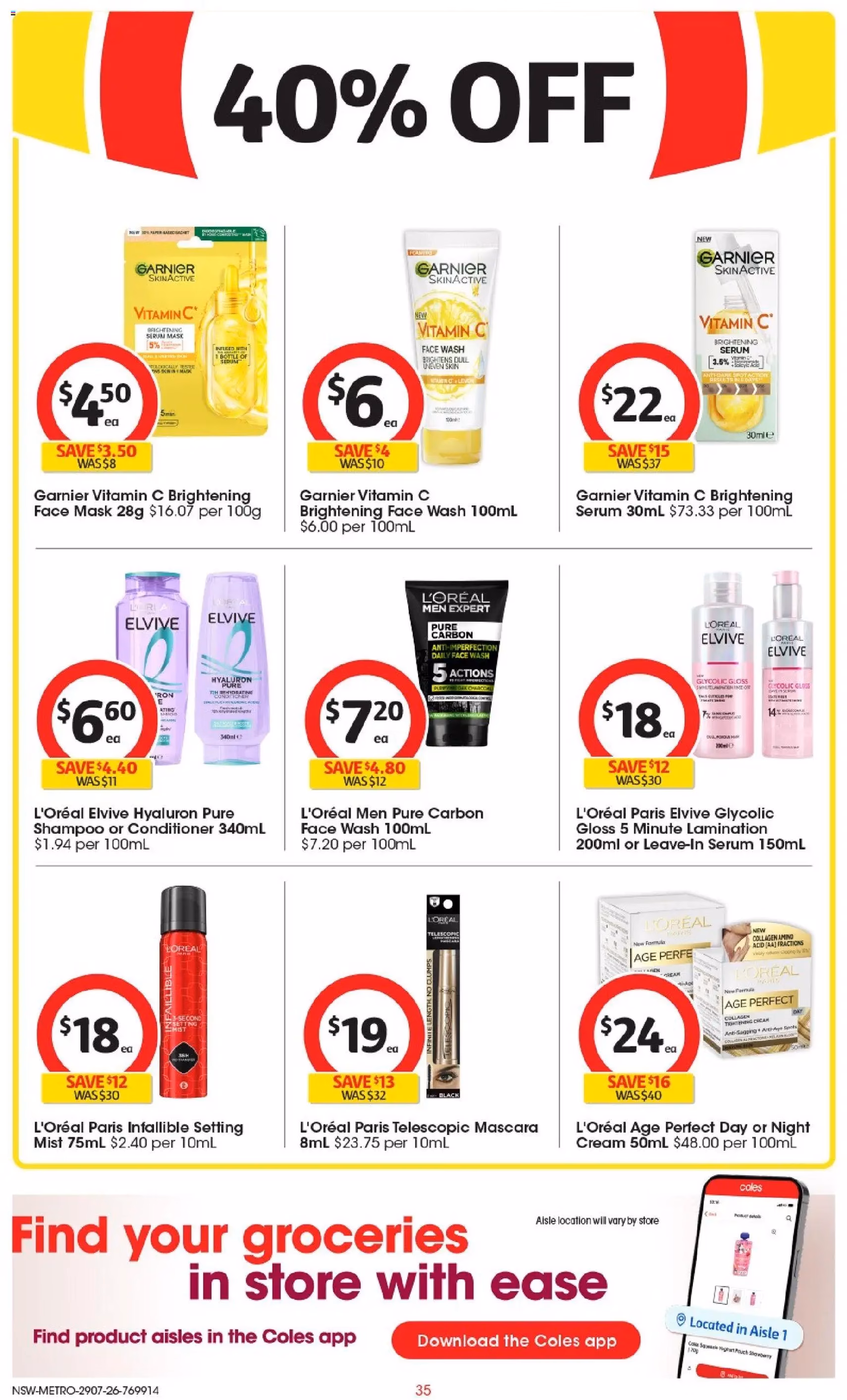Coles catalogue - valid flyer from 29/07/2026, page 35 of 46