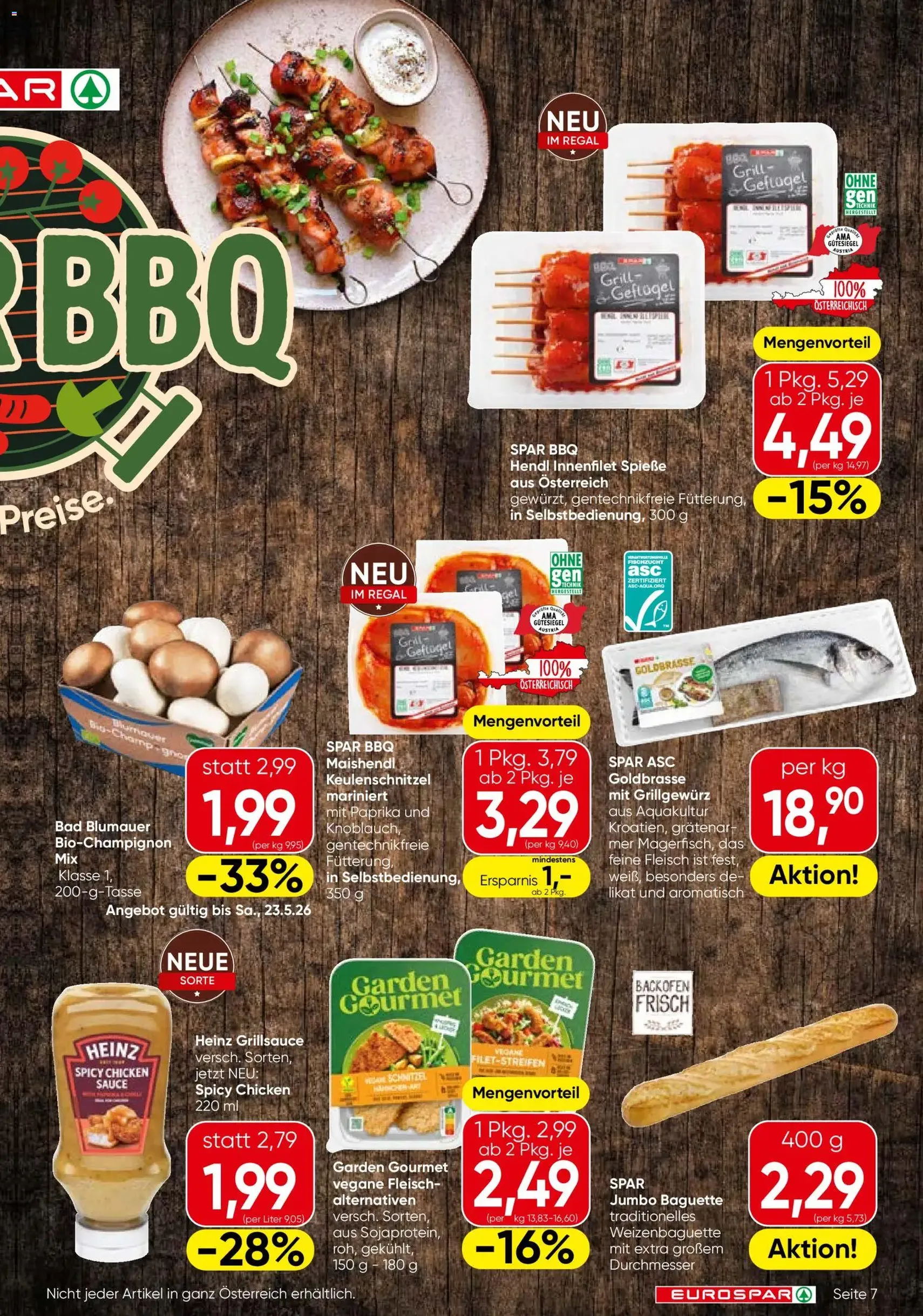 Eurospar Flugblatt - Gültiger Prospekt ab 21.05.2026, Seite 7 von insgesamt 16
