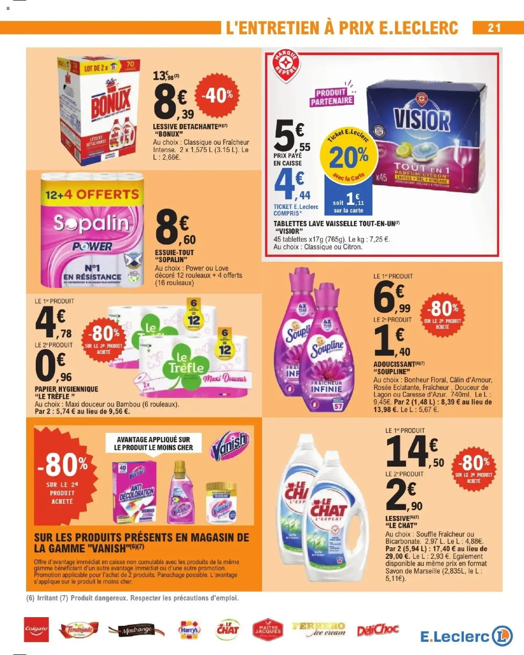 E.Leclerc catalogue - brochure valable à partir du 21/07/2026, page 21 sur 28