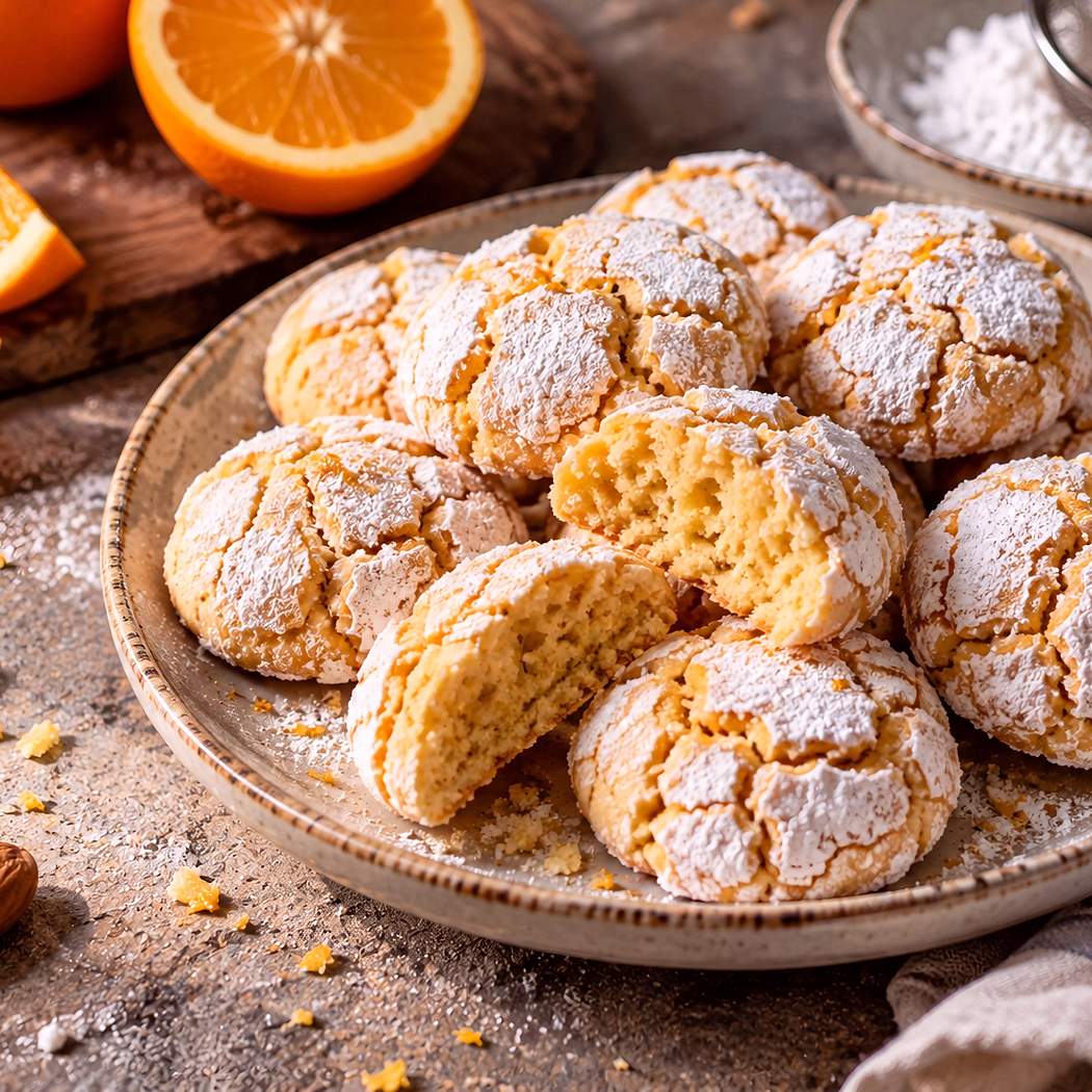 Chrumkavé pomarančové crinkles