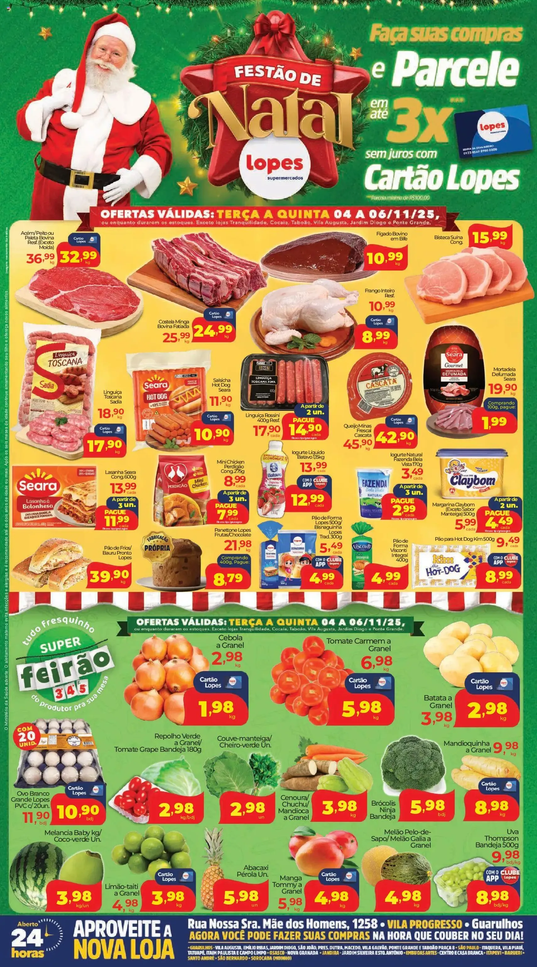 Lopes Supermercados - Ofertas da semana - folheto válido a partir de 04/11/2025 página 1 de 2