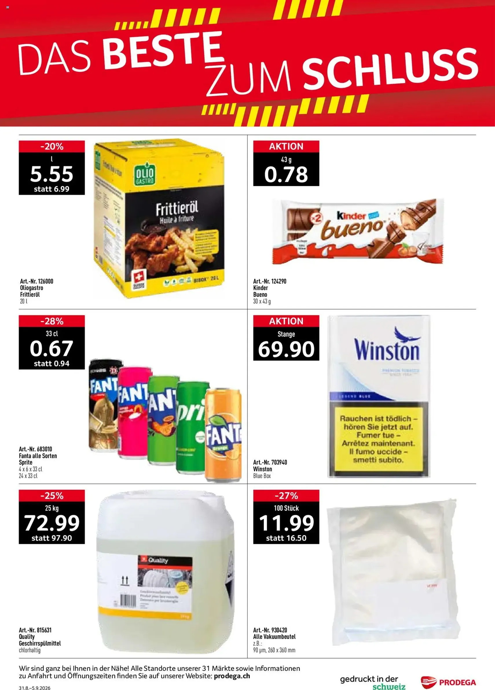 Prodega aktionen - Gültiger Prospekt ab 31.08.2026, Seite 36 von insgesamt 36