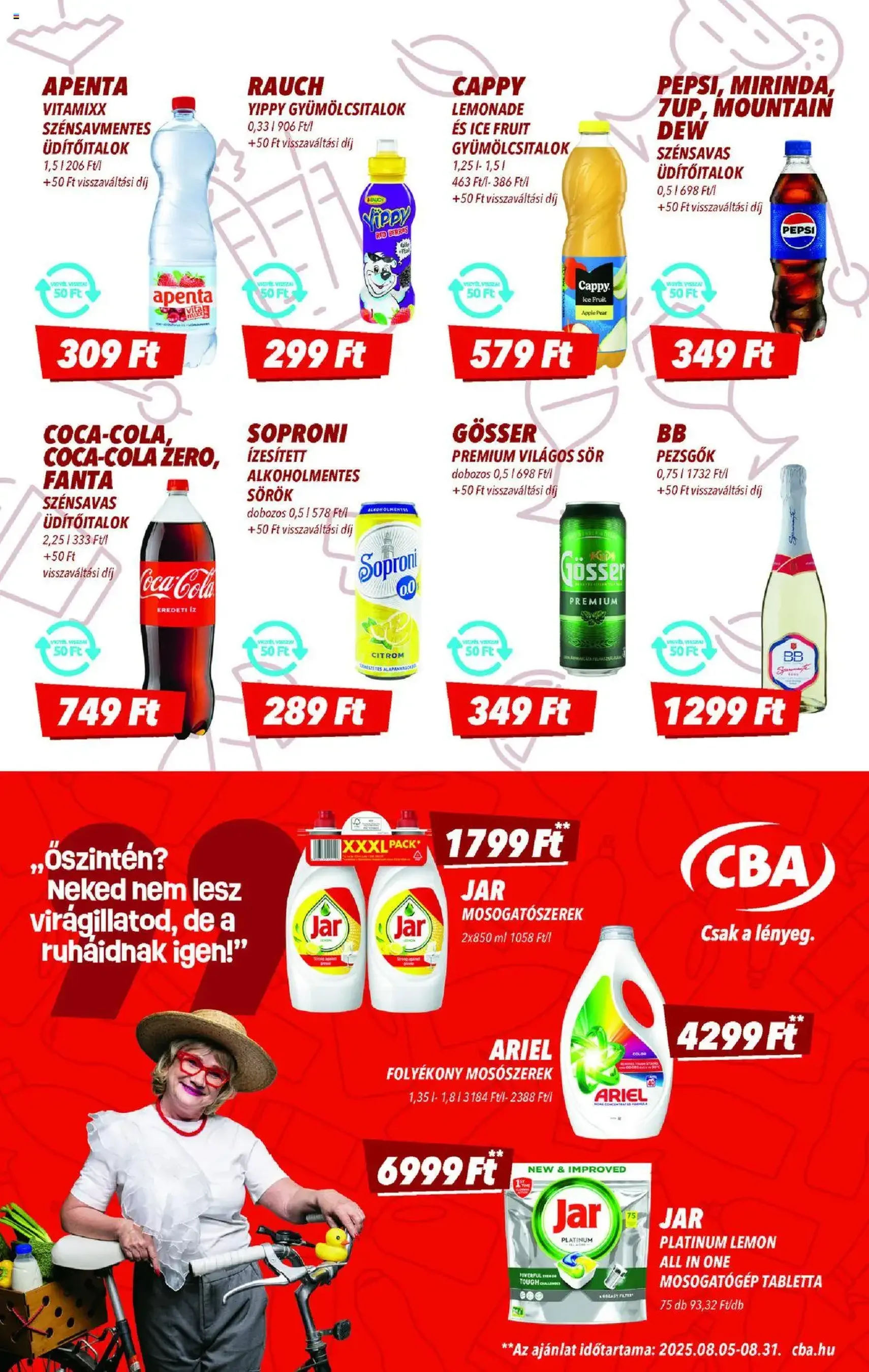 CBA Akciós újság - 2025.08.21. érvényes szórólap 7 oldal 8 oldalból