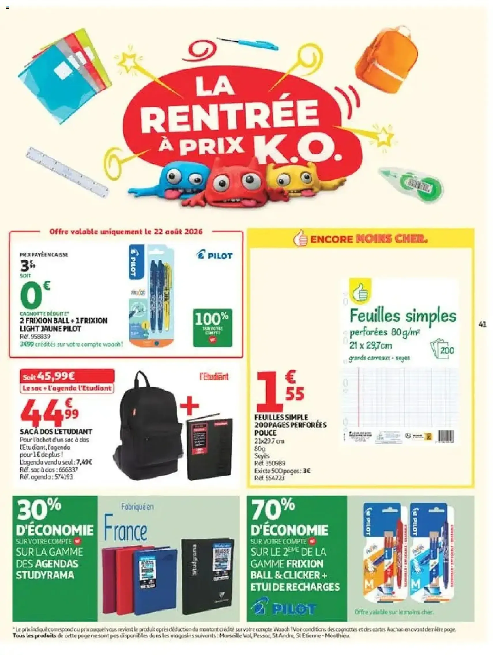 Auchan catalogue - brochure valable à partir du 18/08/2026, page 41 sur 51