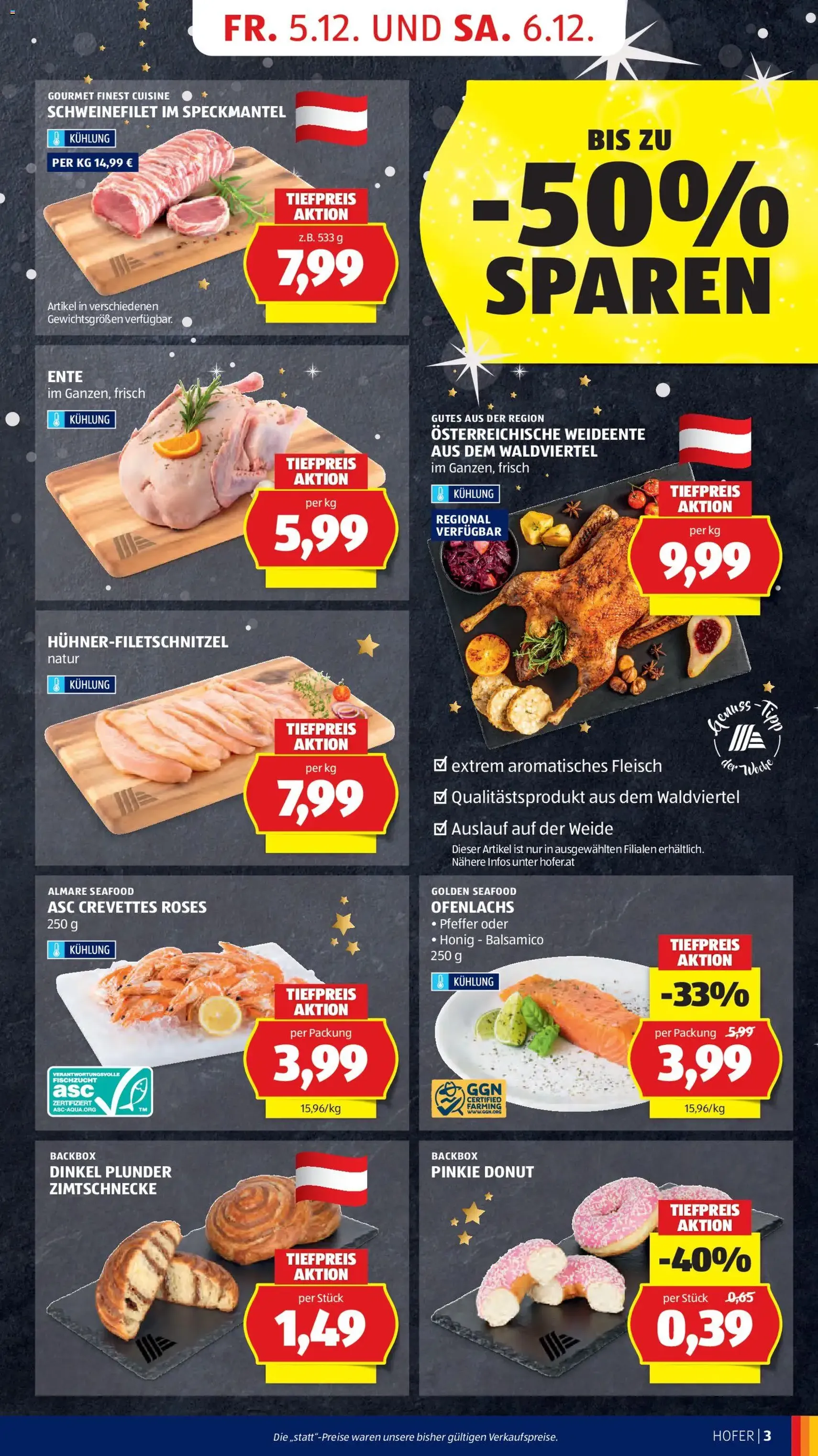 Hofer Flugblatt - Gültiger Prospekt ab 05.12.2025, Seite 5 von insgesamt 60