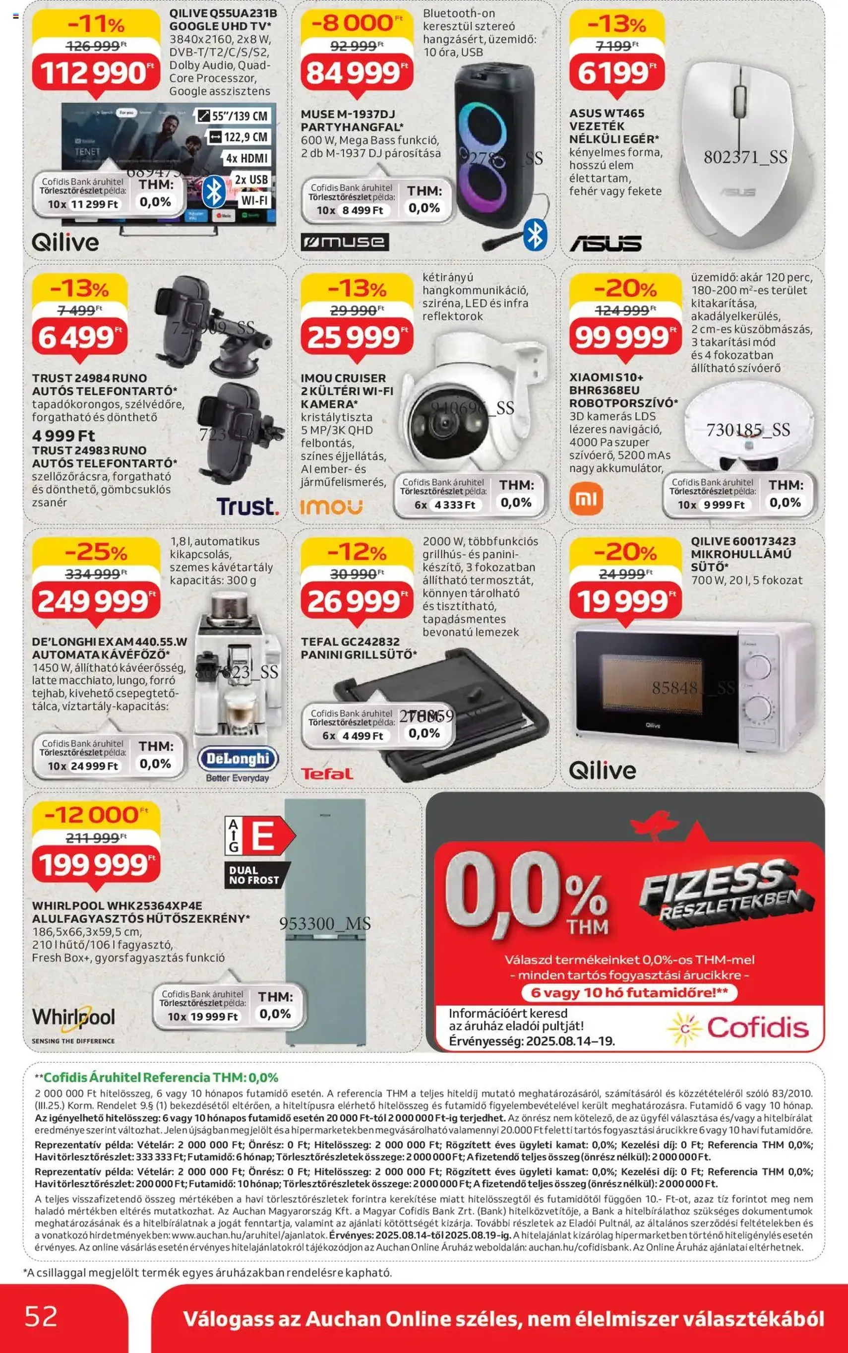 Auchan Akciós újság - 2025.08.14. érvényes szórólap 52 oldal 54 oldalból Auchan Akciós újság - 2025.08.14. érvényes szórólap 52 oldal 54 oldalból