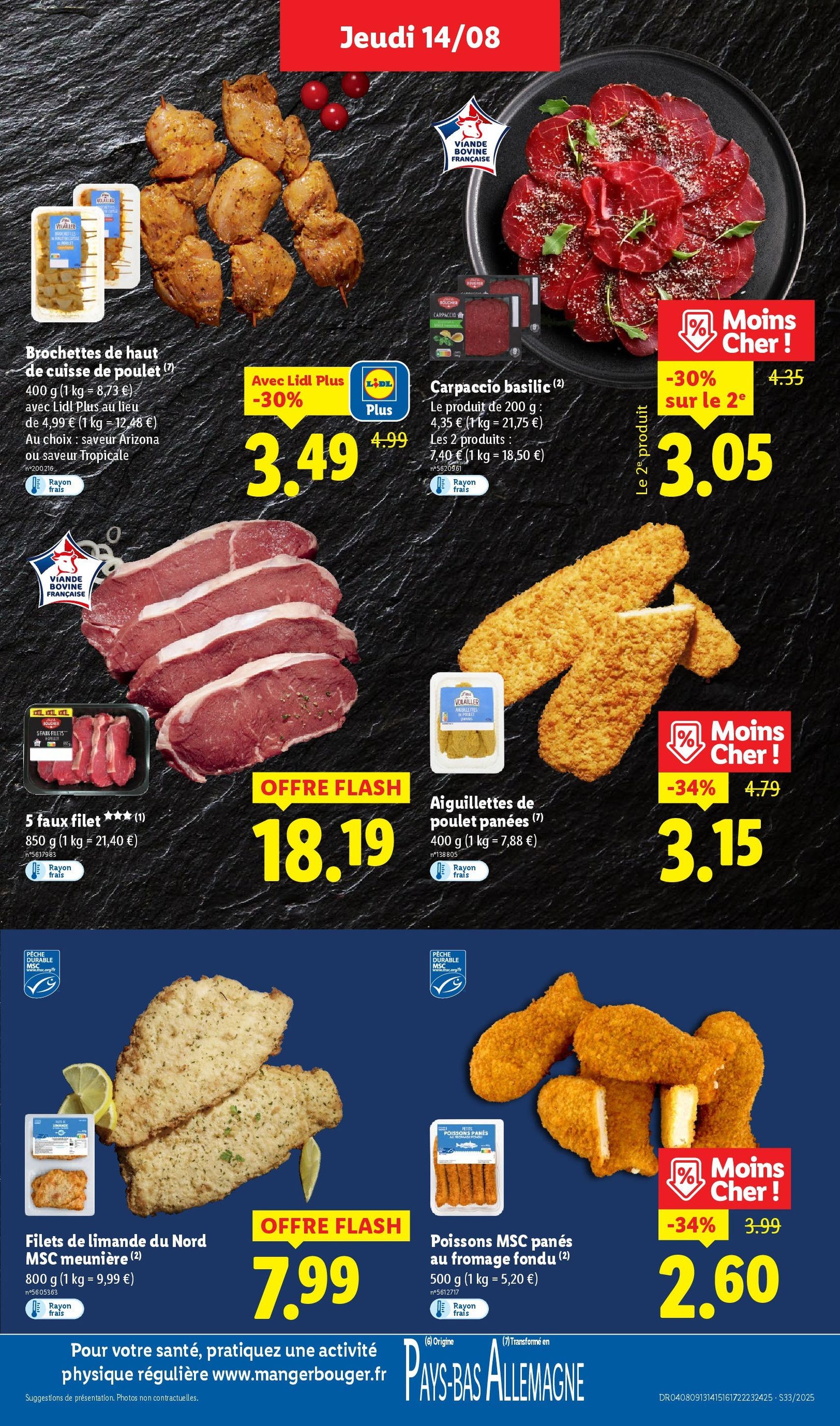 LIDL catalogue semaine 32 - brochure valable à partir du 14/08/2025, page 7 sur 72