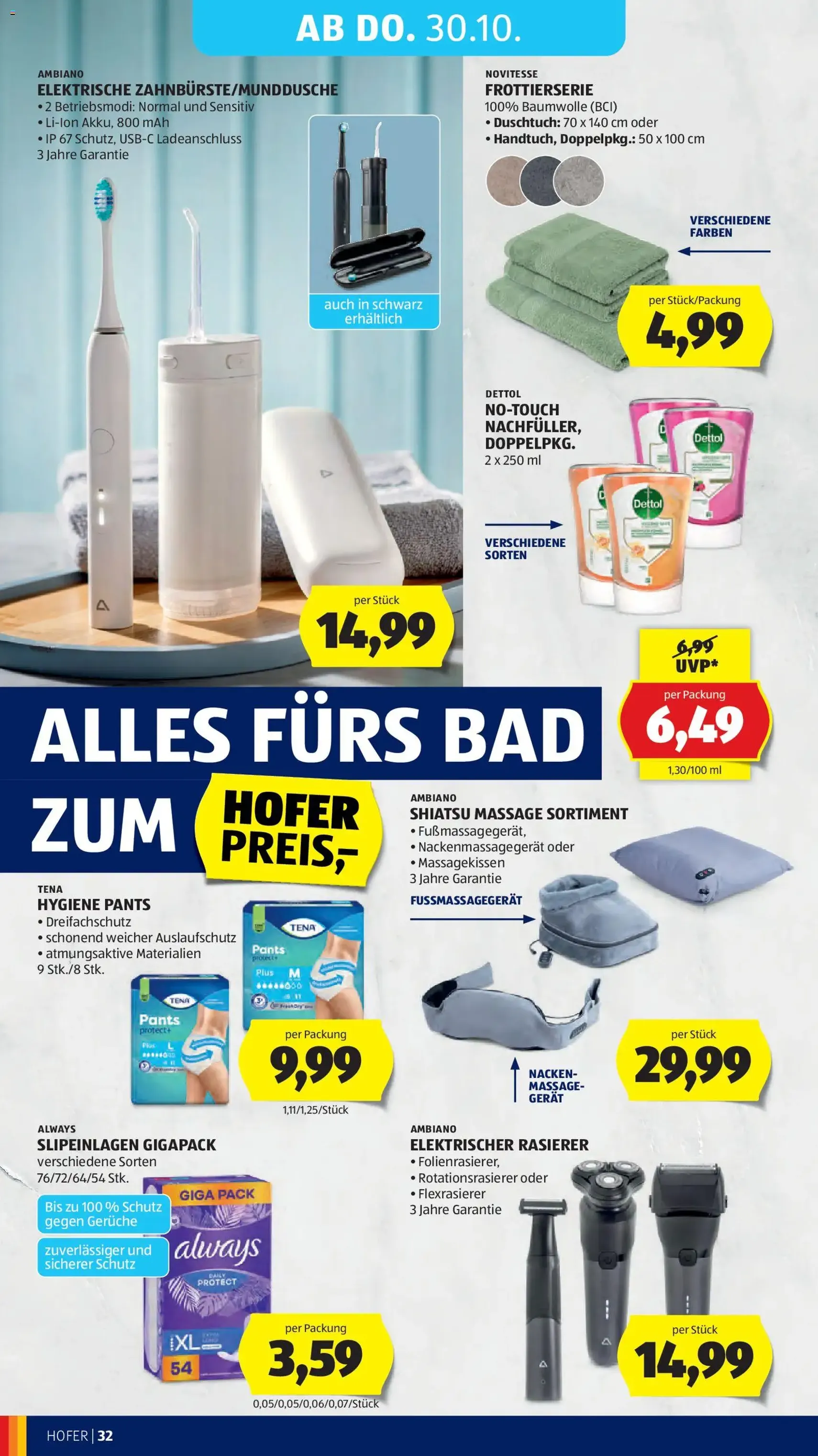 Hofer Flugblatt - Gültiger Prospekt ab 24.10.2025, Seite 36 von insgesamt 45 Hofer Flugblatt - Gültiger Prospekt ab 24.10.2025, Seite 36 von insgesamt 45