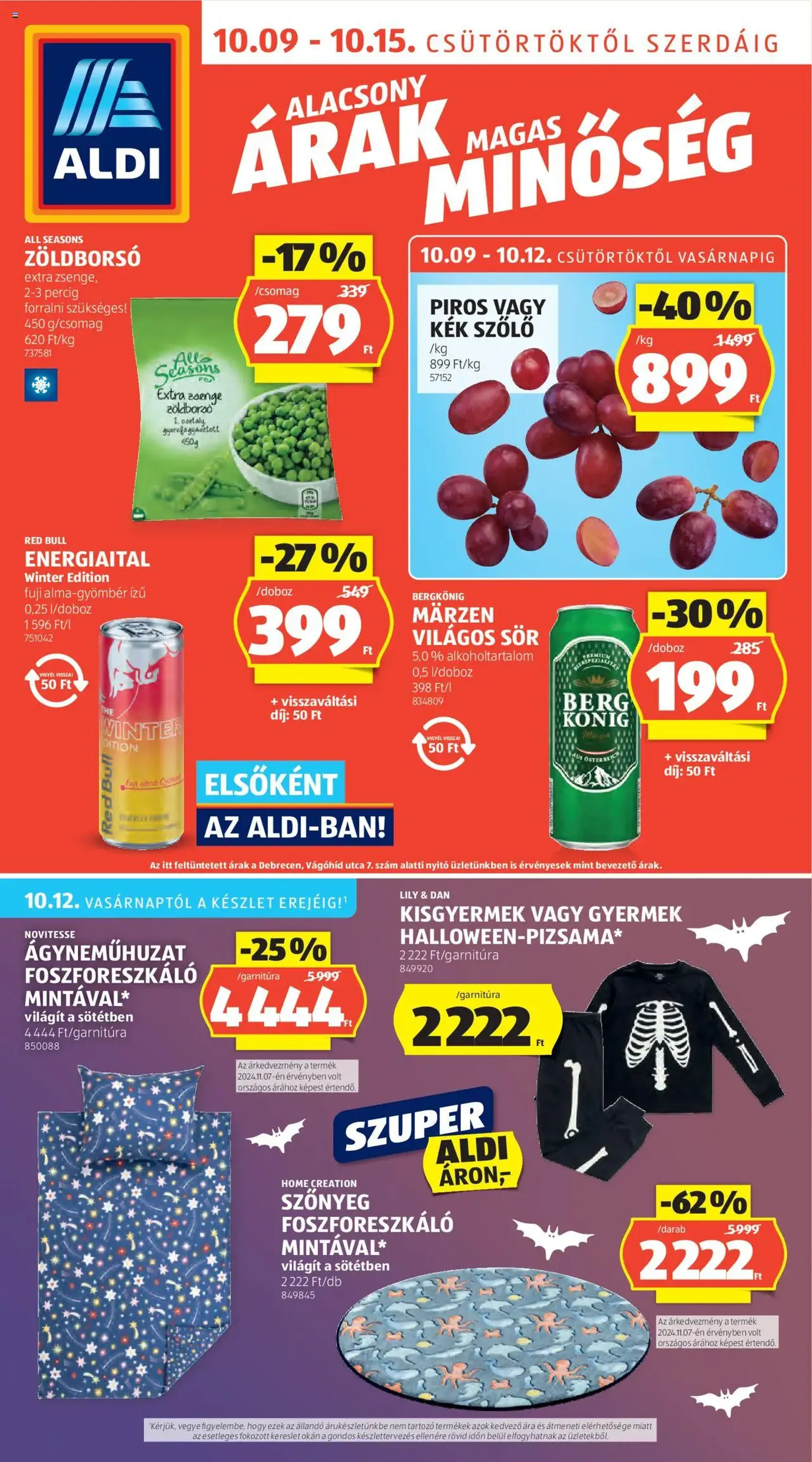 Aldi Akciós újság - 2025.10.09. érvényes szórólap 1 oldal 48 oldalból Aldi Akciós újság - 2025.10.09. érvényes szórólap 1 oldal 48 oldalból