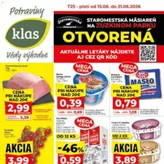 Klas leták - náhľad letáku platný od 15.06.2026