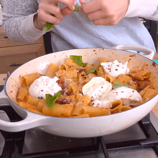 Anteprima ricetta Pasta con burrata