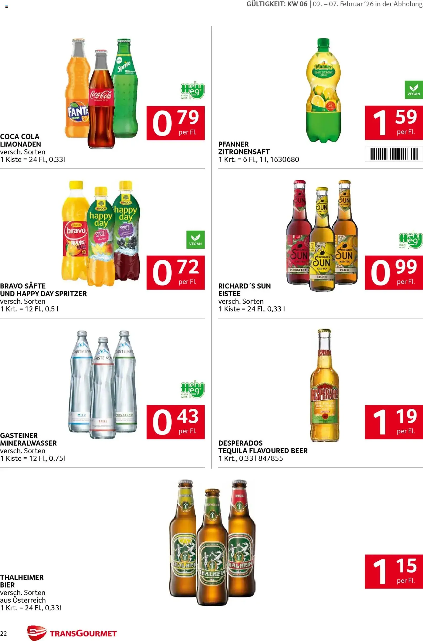 Transgourmet Flugblatt - Gültiger Prospekt ab 02.02.2026, Seite 21 von insgesamt 31