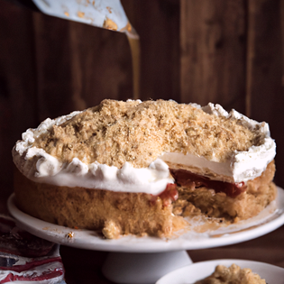 Recipe preview Traditional Classic Sponge Cake with Jam and Cream