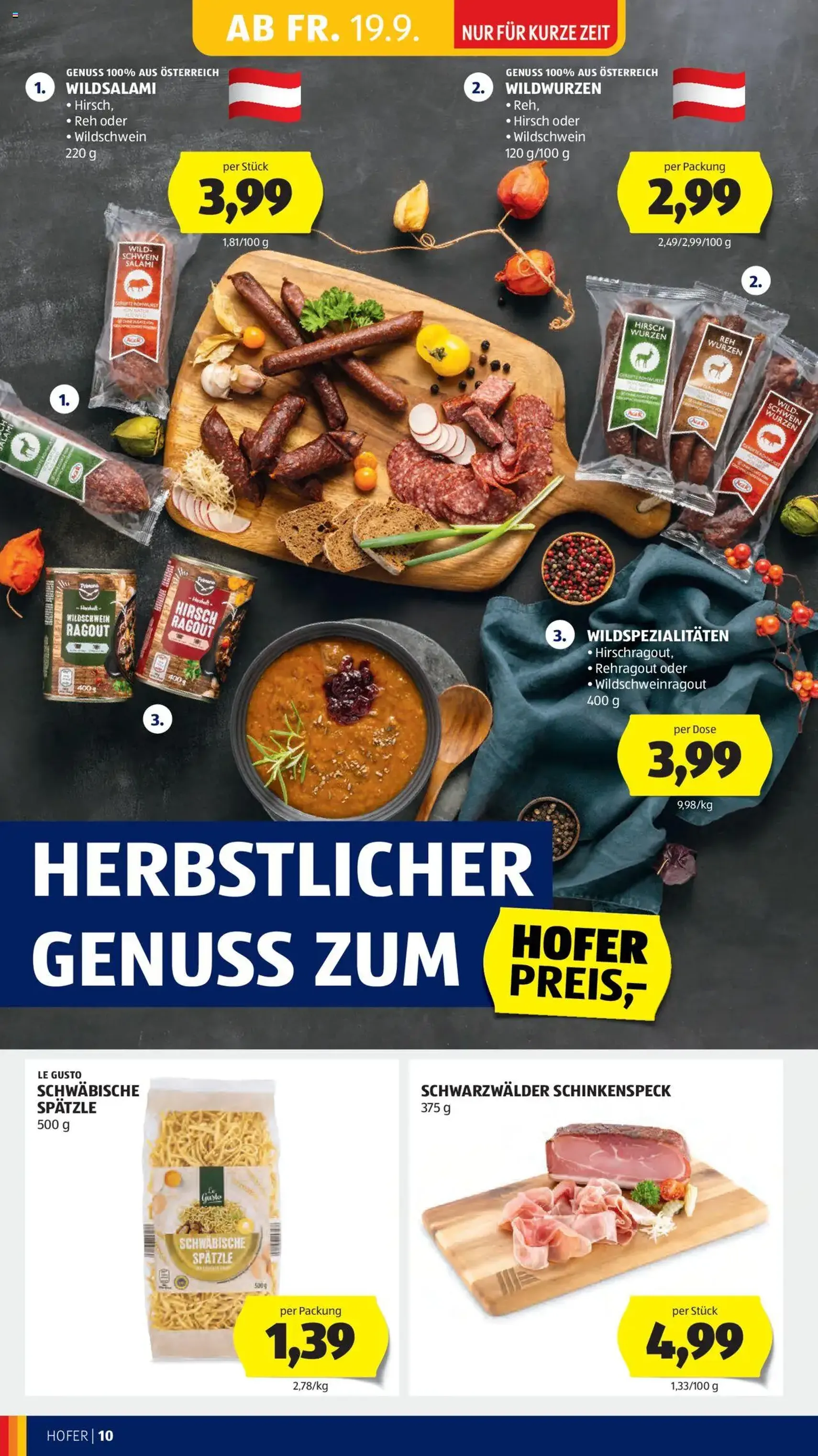 Hofer Flugblatt - Gültiger Prospekt ab 19.09.2025, Seite 12 von insgesamt 49