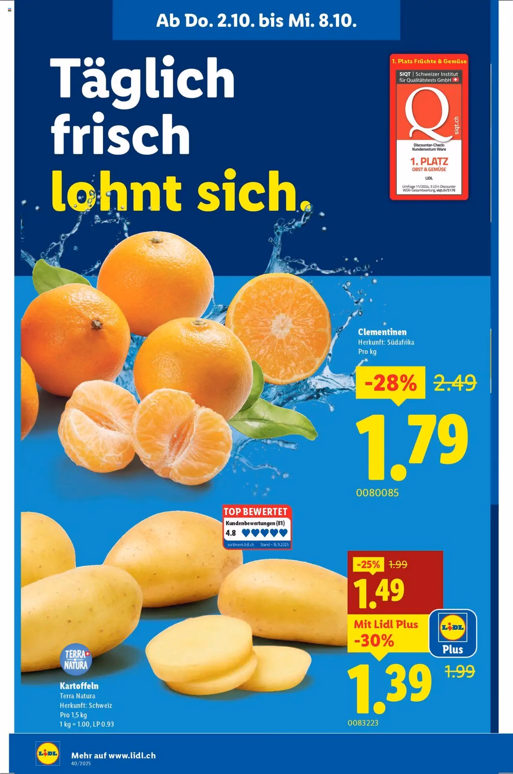 Lidl Aktionen - Gültiger Prospekt ab 02.10.2025, Seite 4 von insgesamt 36