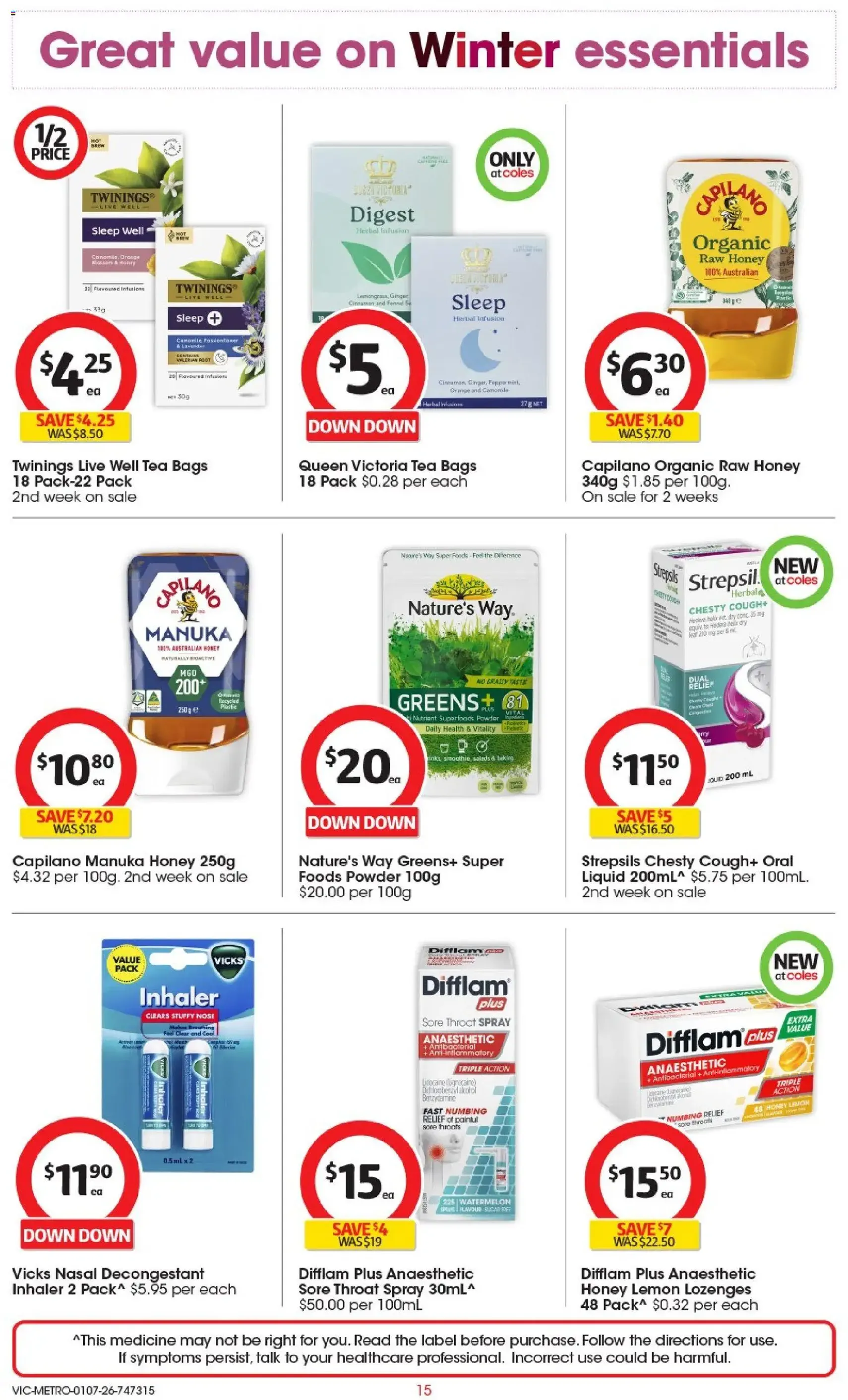 Coles catalogue - valid flyer from 01/07/2026, page 15 of 46