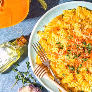 Recipe preview Vegetarian pumpkin pasta