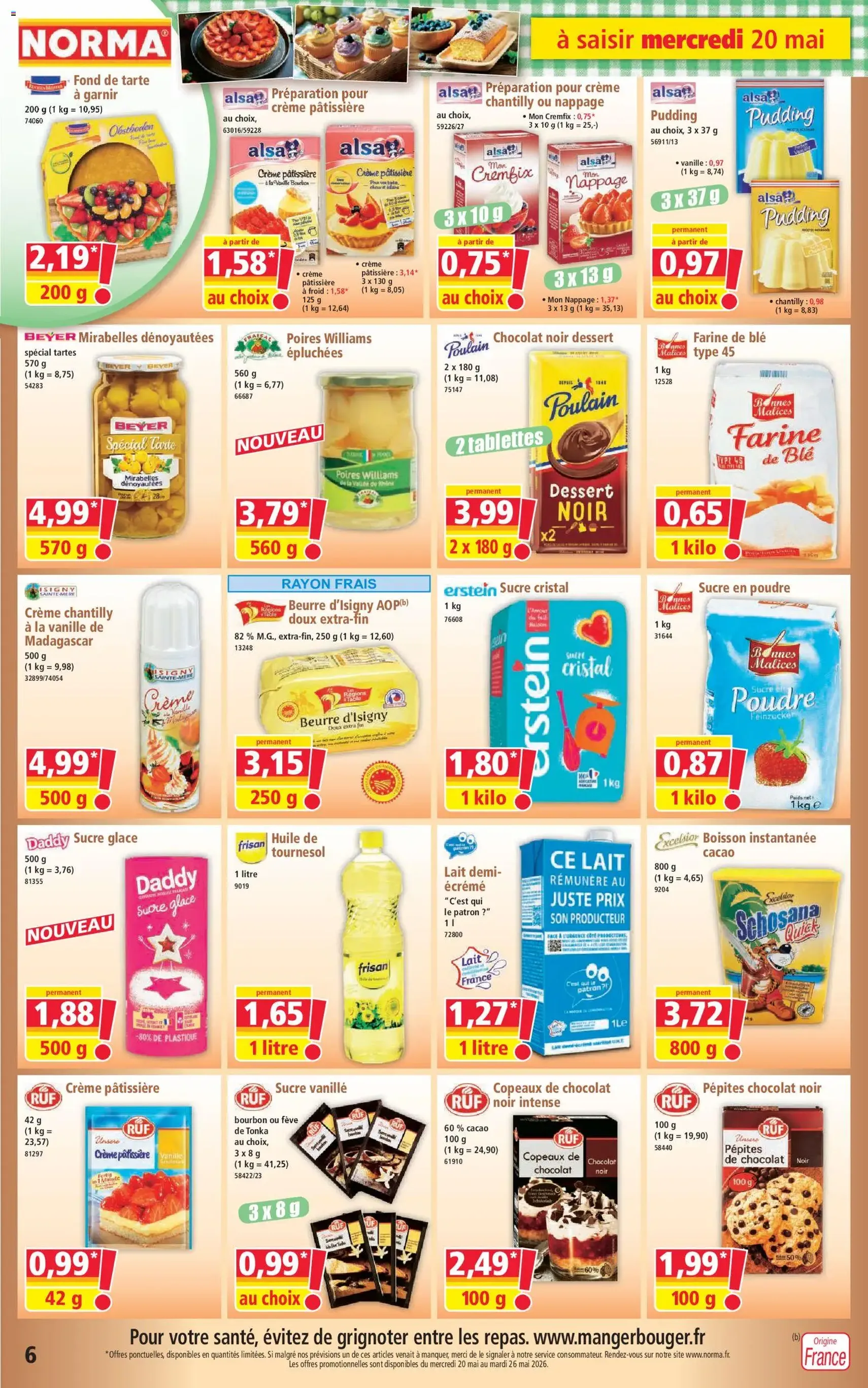 Norma catalogue - brochure valable à partir du 20/05/2026, page 6 sur 12