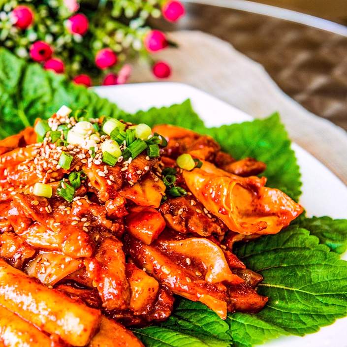 Un tradicional tteokbokki