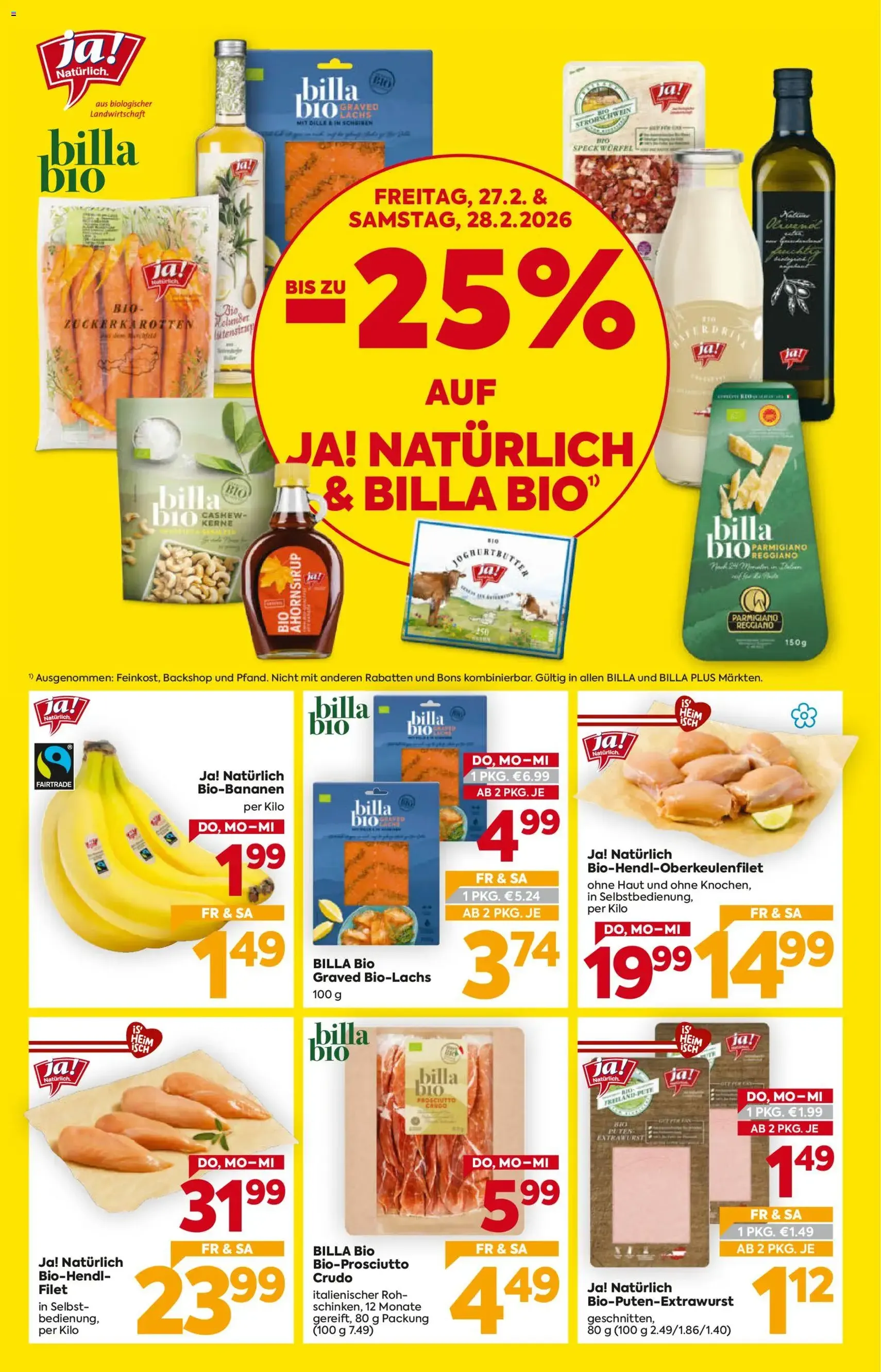 Billa Flugblatt - Gültiger Prospekt ab 26.02.2026, Seite 2 von insgesamt 16