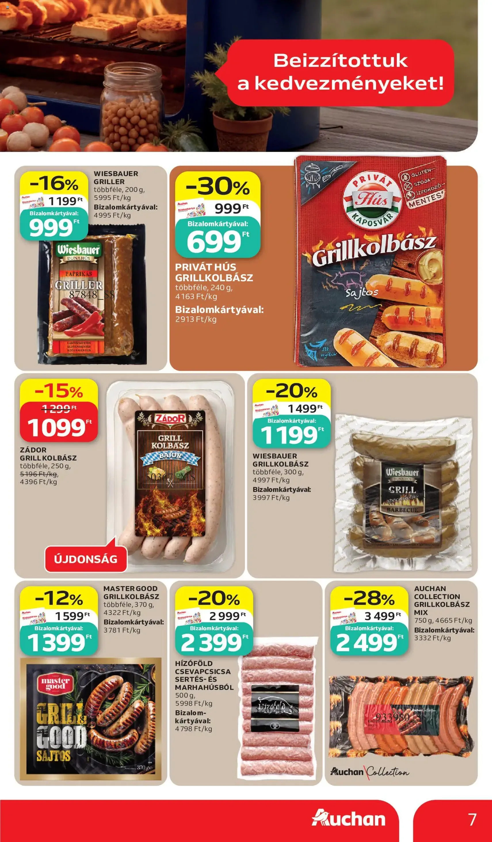 Auchan akciós újság - 2026.06.11. érvényes szórólap 7 oldal 46 oldalból