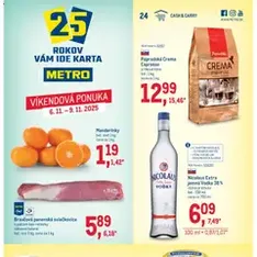 Metro maloobchod - náhľad letáku platný od 05.11.2025