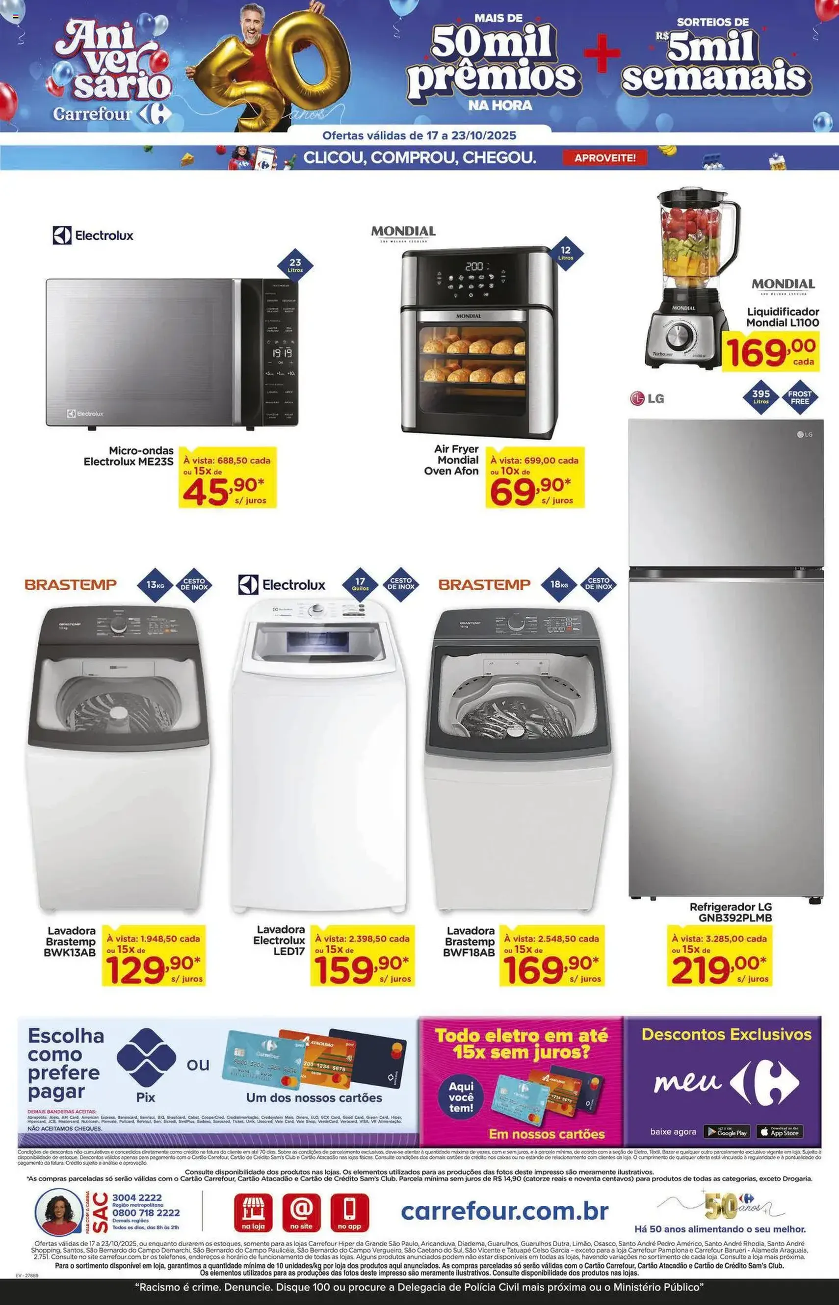 Carrefour - Ofertas da semana - folheto válido a partir de 17/10/2025 página 17 de 18 Carrefour - Ofertas da semana - folheto válido a partir de 17/10/2025 página 17 de 18