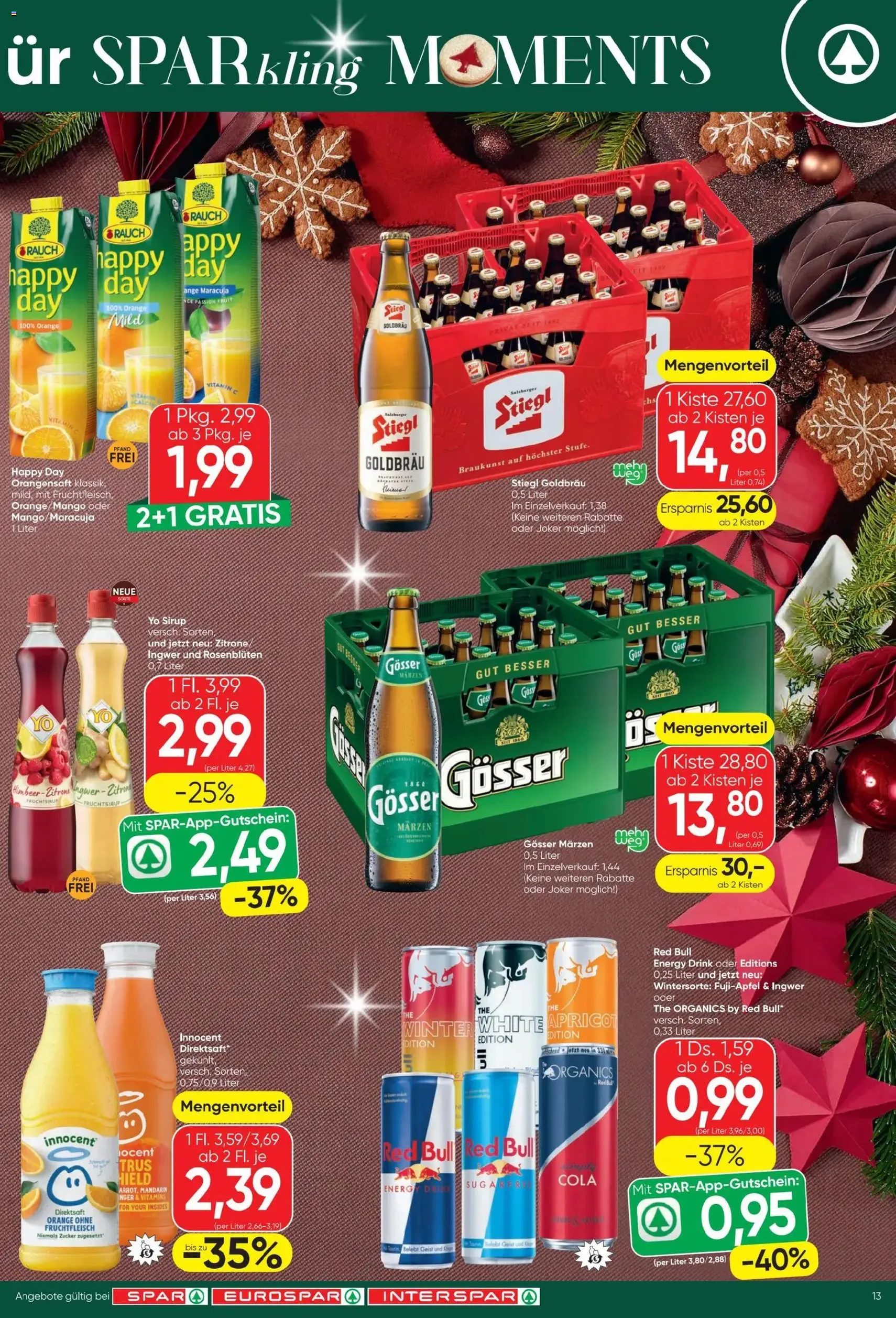 Spar Flugblatt - Gültiger Prospekt ab 18.12.2025, Seite 13 von insgesamt 20
