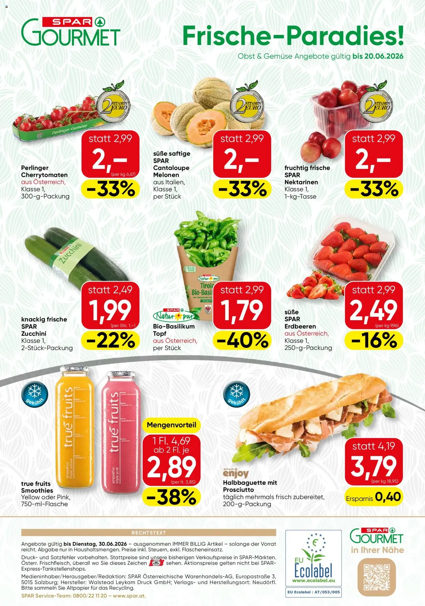 SPAR Gourmet Flugblatt - Gültiger Prospekt ab 18.06.2026, Seite 12 von insgesamt 12