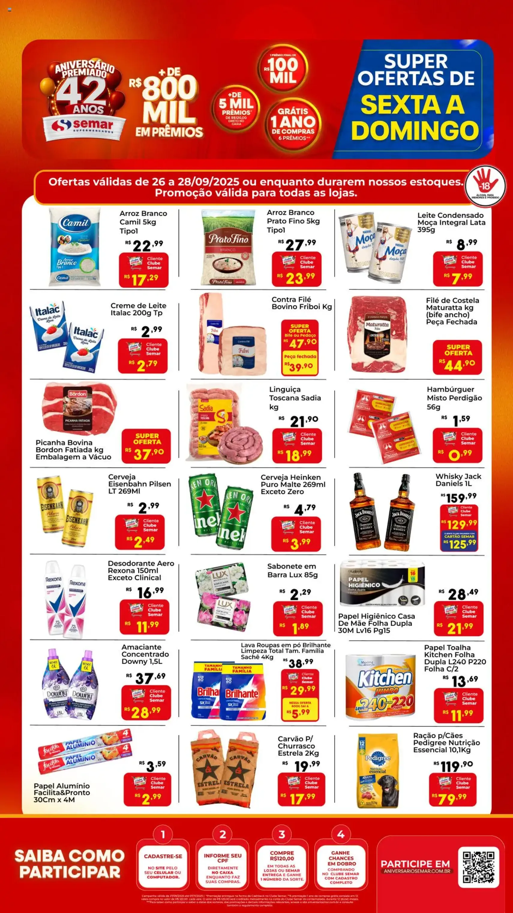 Semar Supermercado - Ofertas da semana - folheto válido a partir de 26/09/2025 página 1 de 1