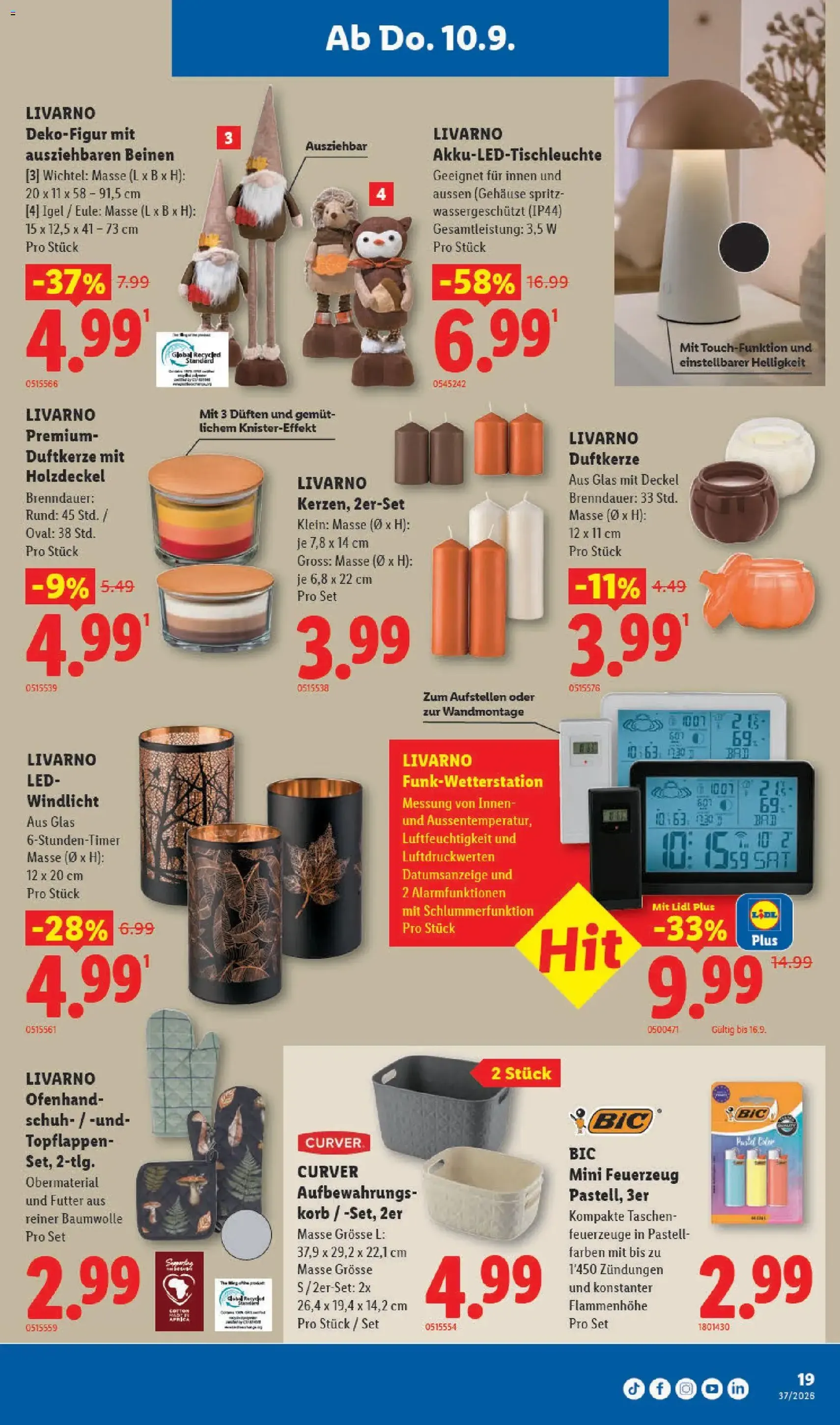 Lidl aktionen - Gültiger Prospekt ab 10.09.2026, Seite 19 von insgesamt 33