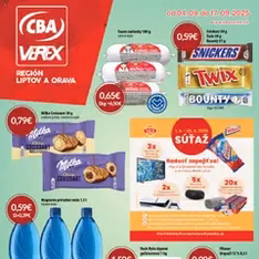 CBA Verex leták - náhľad letáku platný od 04.09.2025