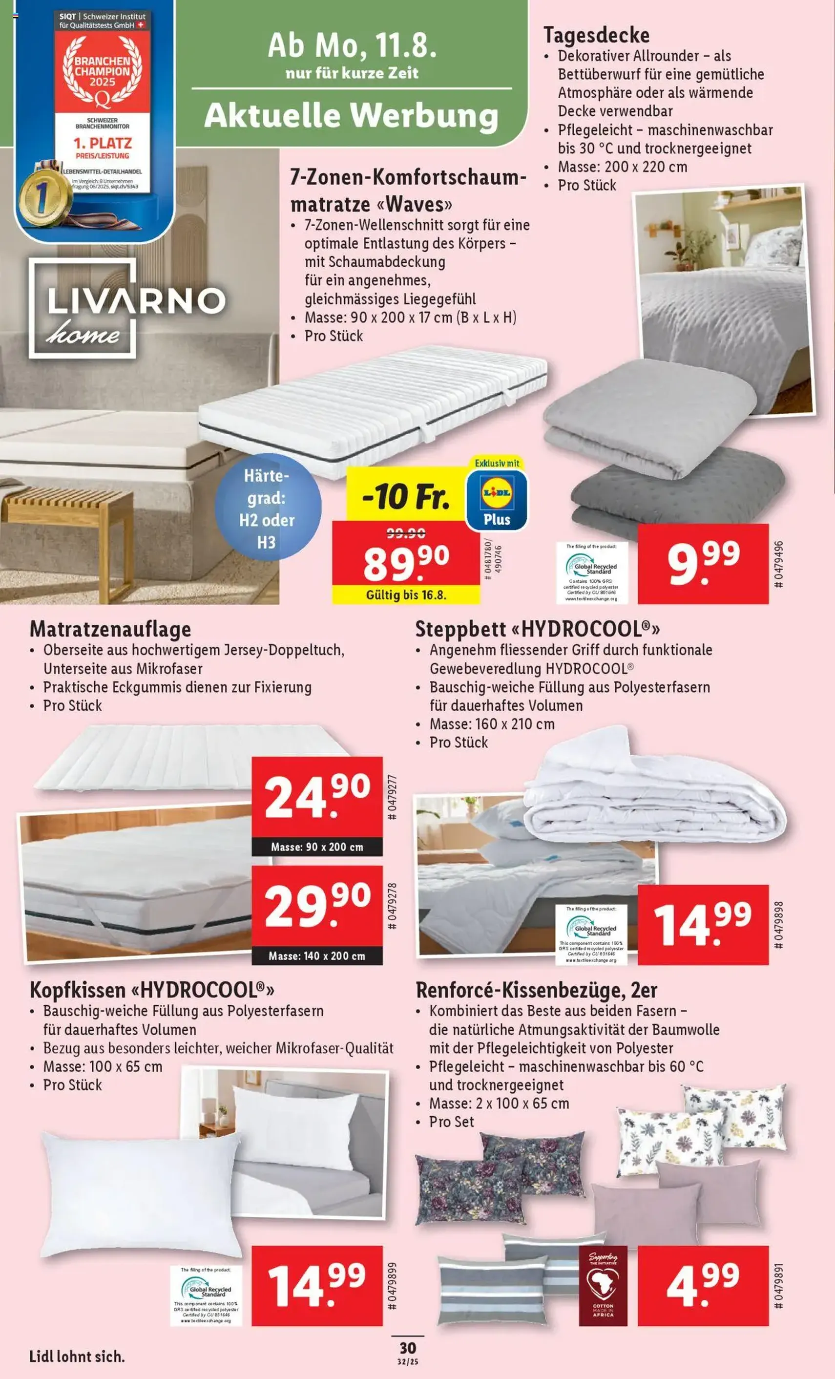 Lidl Aktionen - Gültiger Prospekt ab 07.08.2025, Seite 32 von insgesamt 35 Lidl Aktionen - Gültiger Prospekt ab 07.08.2025, Seite 32 von insgesamt 35
