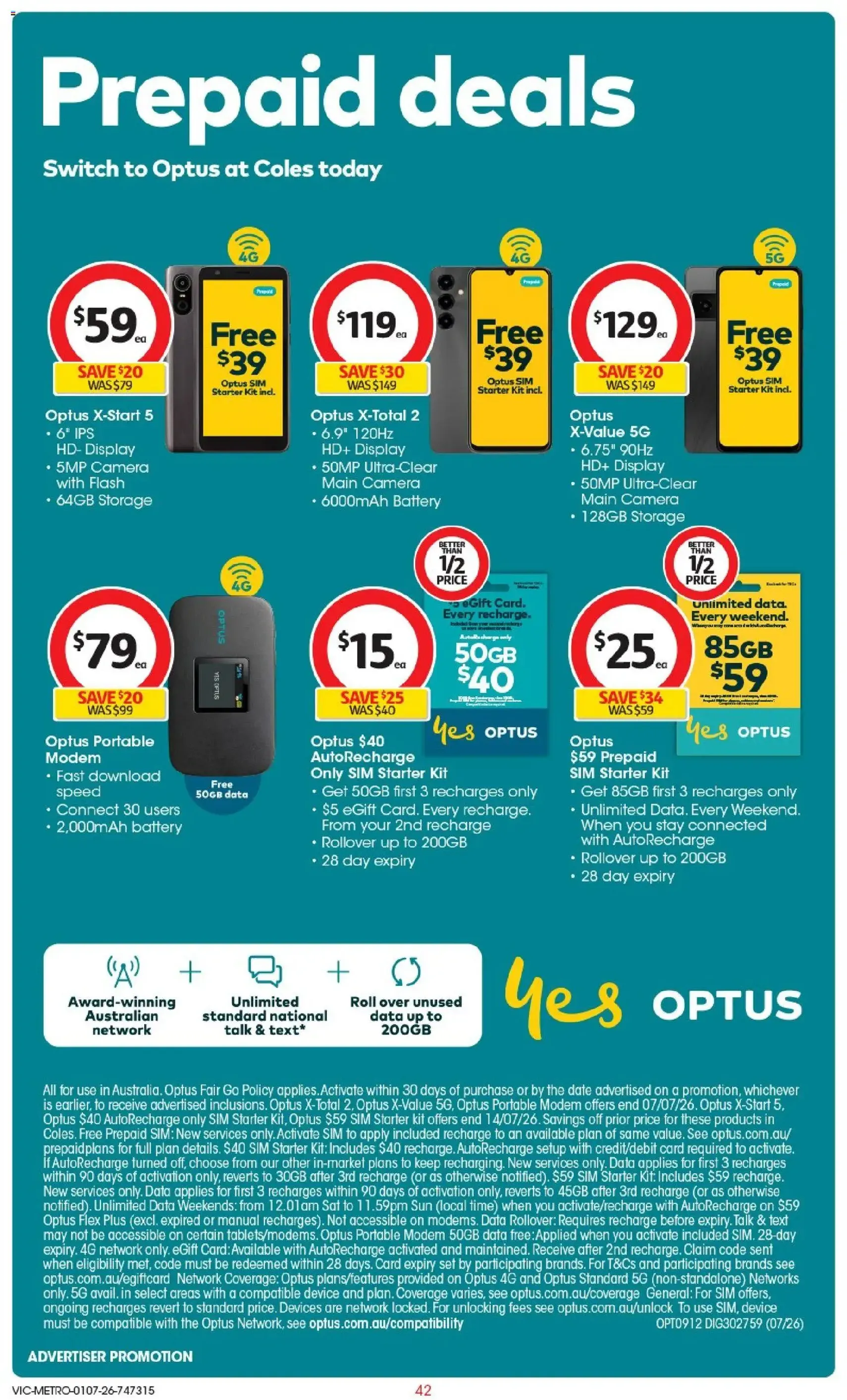 Coles catalogue - valid flyer from 01/07/2026, page 42 of 46