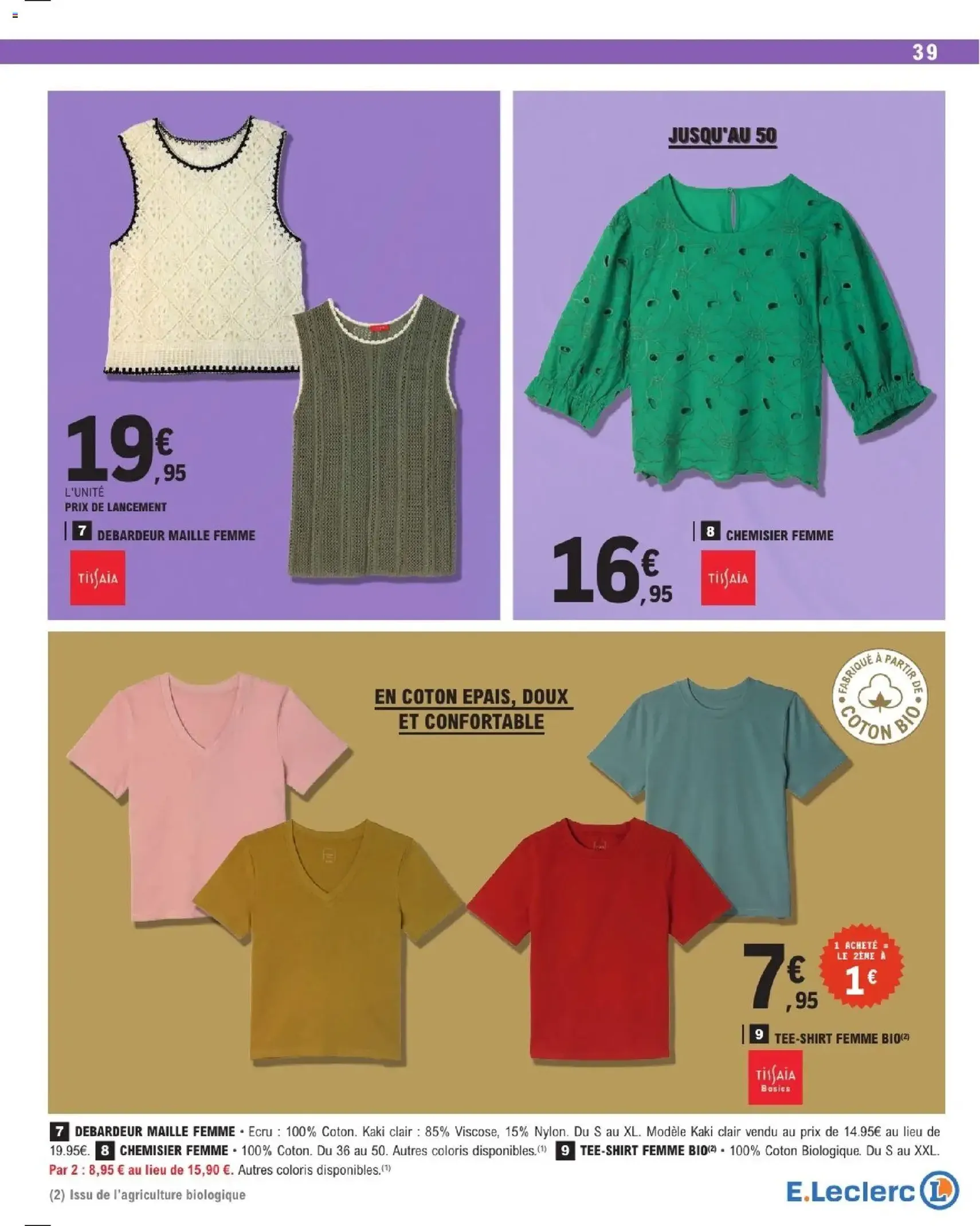 E.Leclerc catalogue de la semaine 16 - brochure valable à partir du 14/04/2026, page 39 sur 56