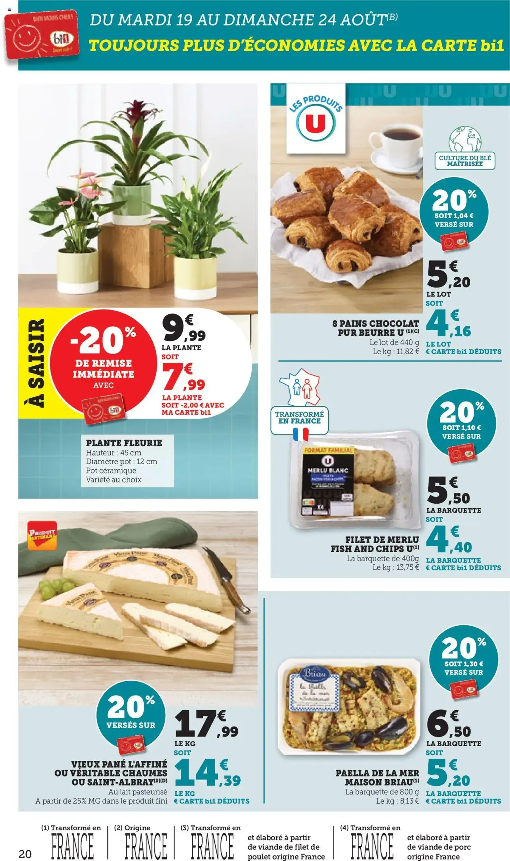 Bi1 catalogue - brochure valable à partir du 19/08/2025, page 20 sur 28 Bi1 catalogue - brochure valable à partir du 19/08/2025, page 20 sur 28