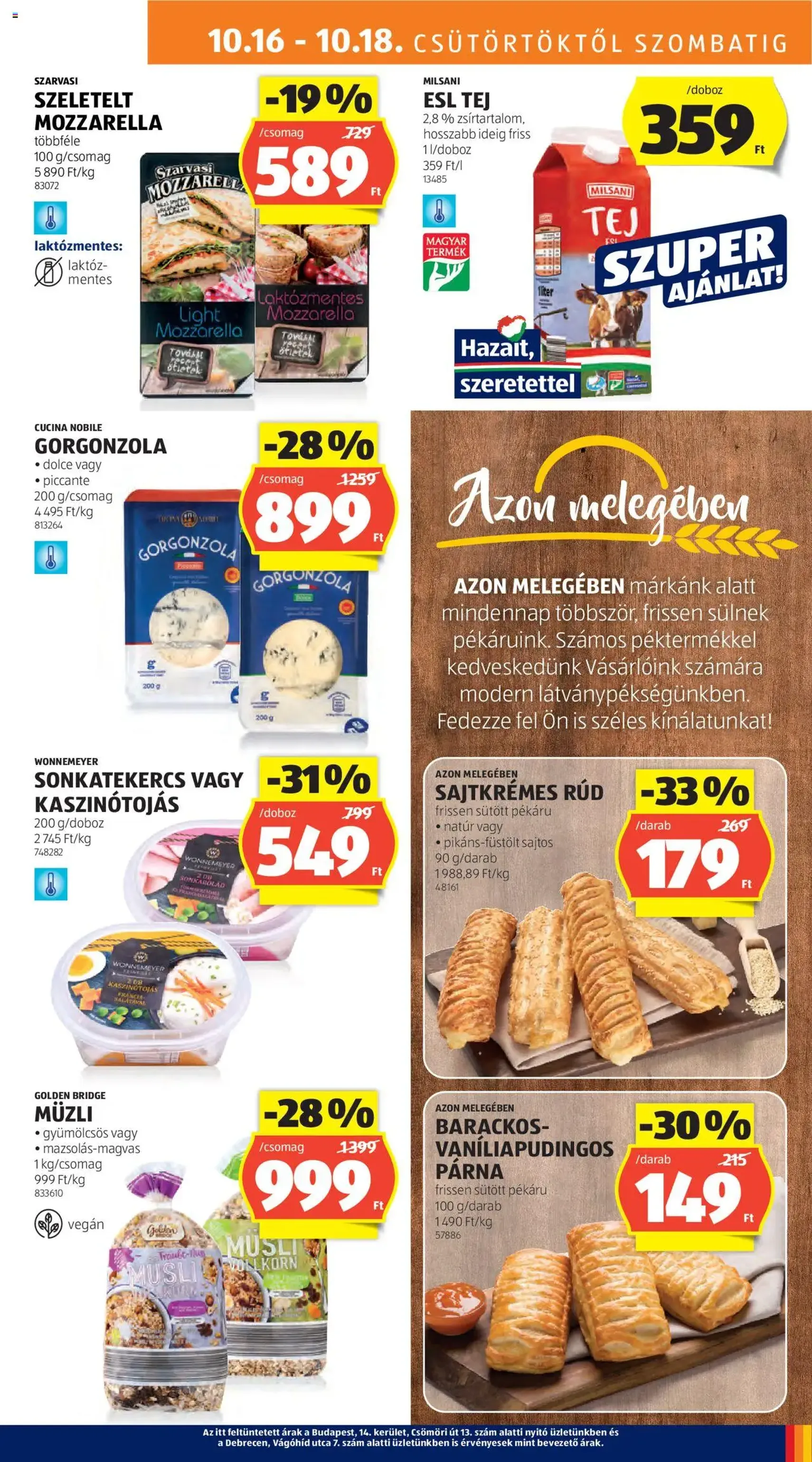 Aldi Akciós újság - 2025.10.16. érvényes szórólap 13 oldal 50 oldalból Aldi Akciós újság - 2025.10.16. érvényes szórólap 13 oldal 50 oldalból