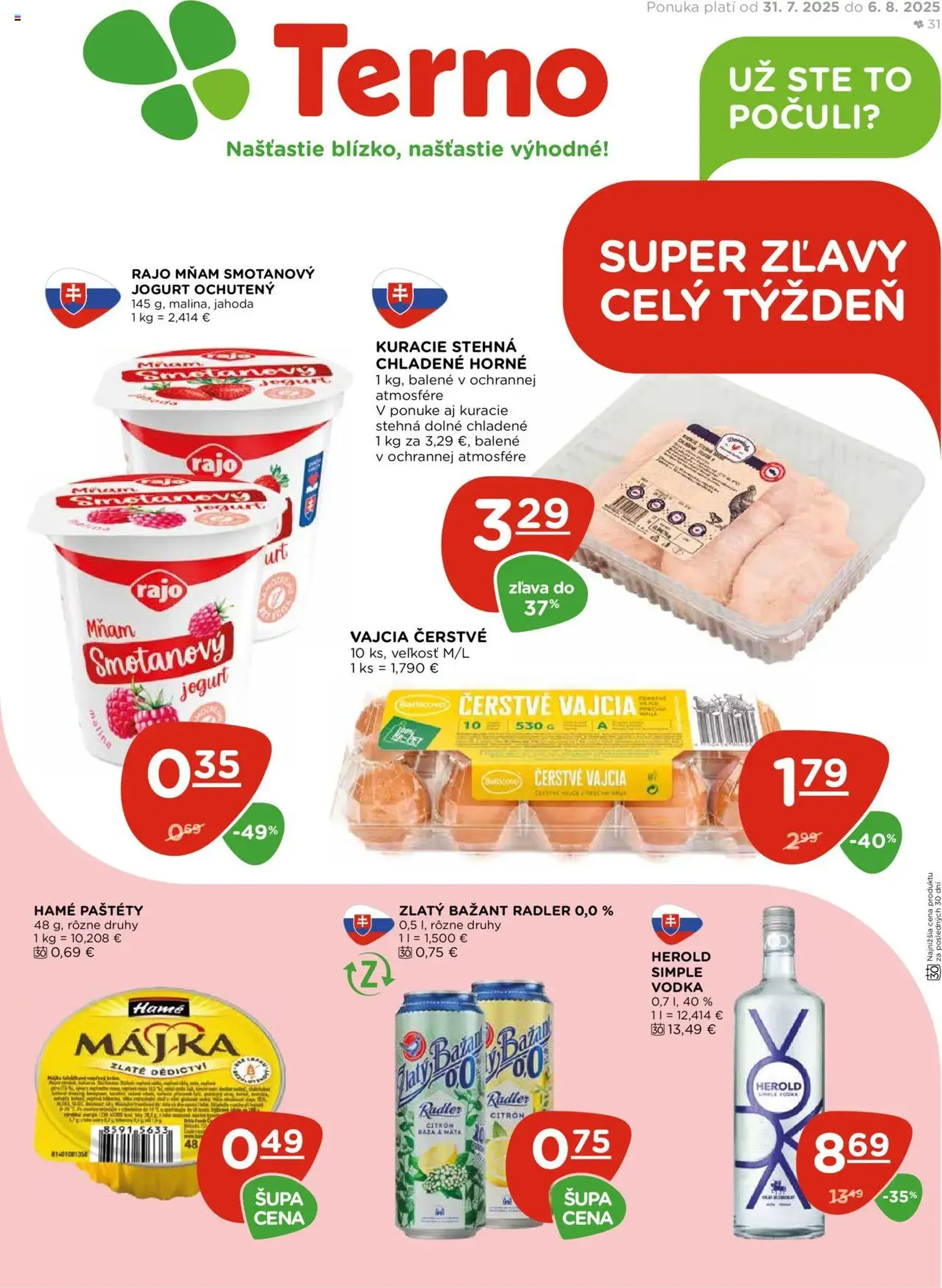 Terno leták - platný leták od 31.07.2025 strana 1 z 23 Terno leták - platný leták od 31.07.2025 strana 1 z 23