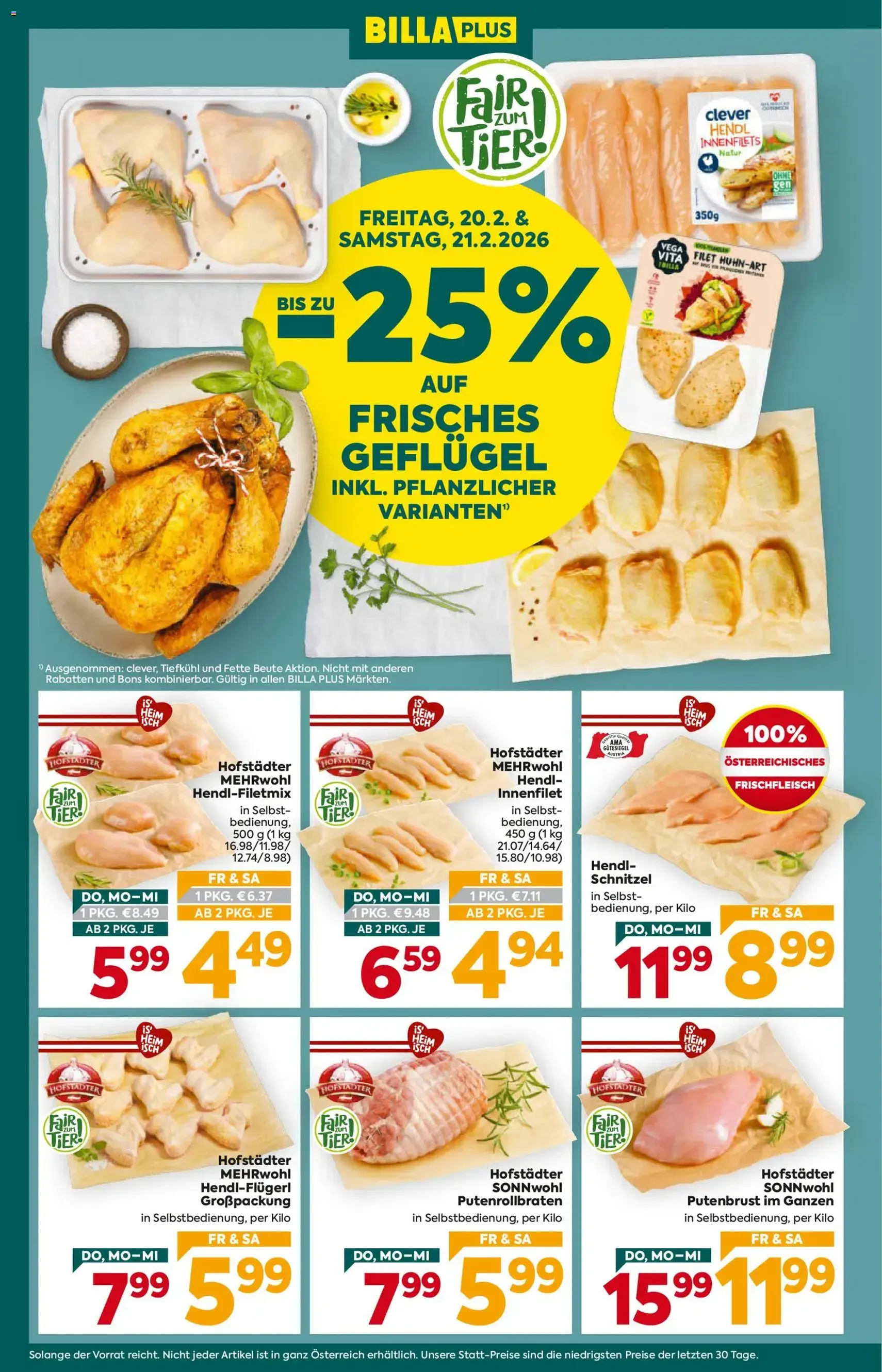 Billa Plus Flugblatt - Gültiger Prospekt ab 19.02.2026, Seite 2 von insgesamt 16