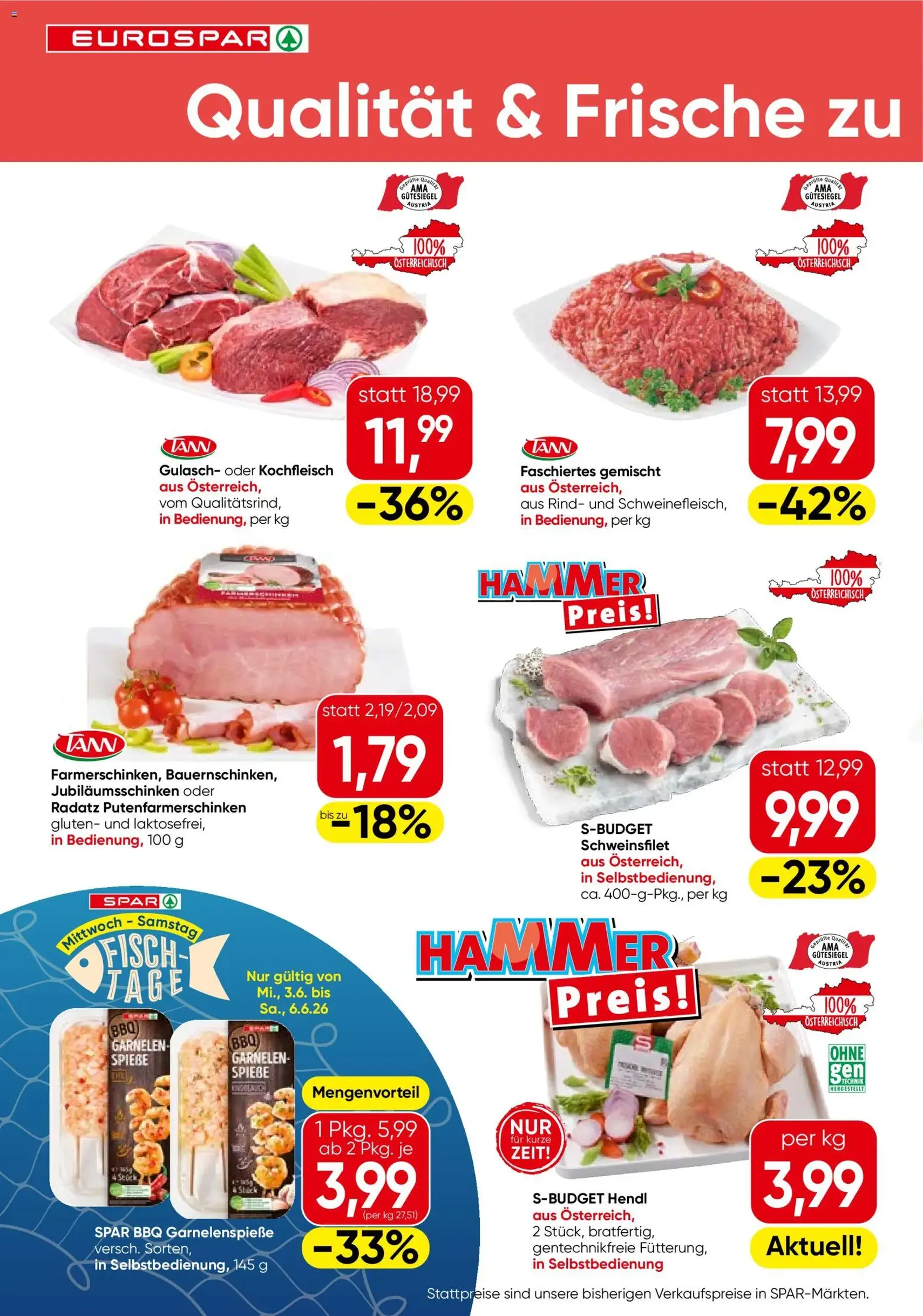 Eurospar Flugblatt - Gültiger Prospekt ab 03.06.2026, Seite 4 von insgesamt 16