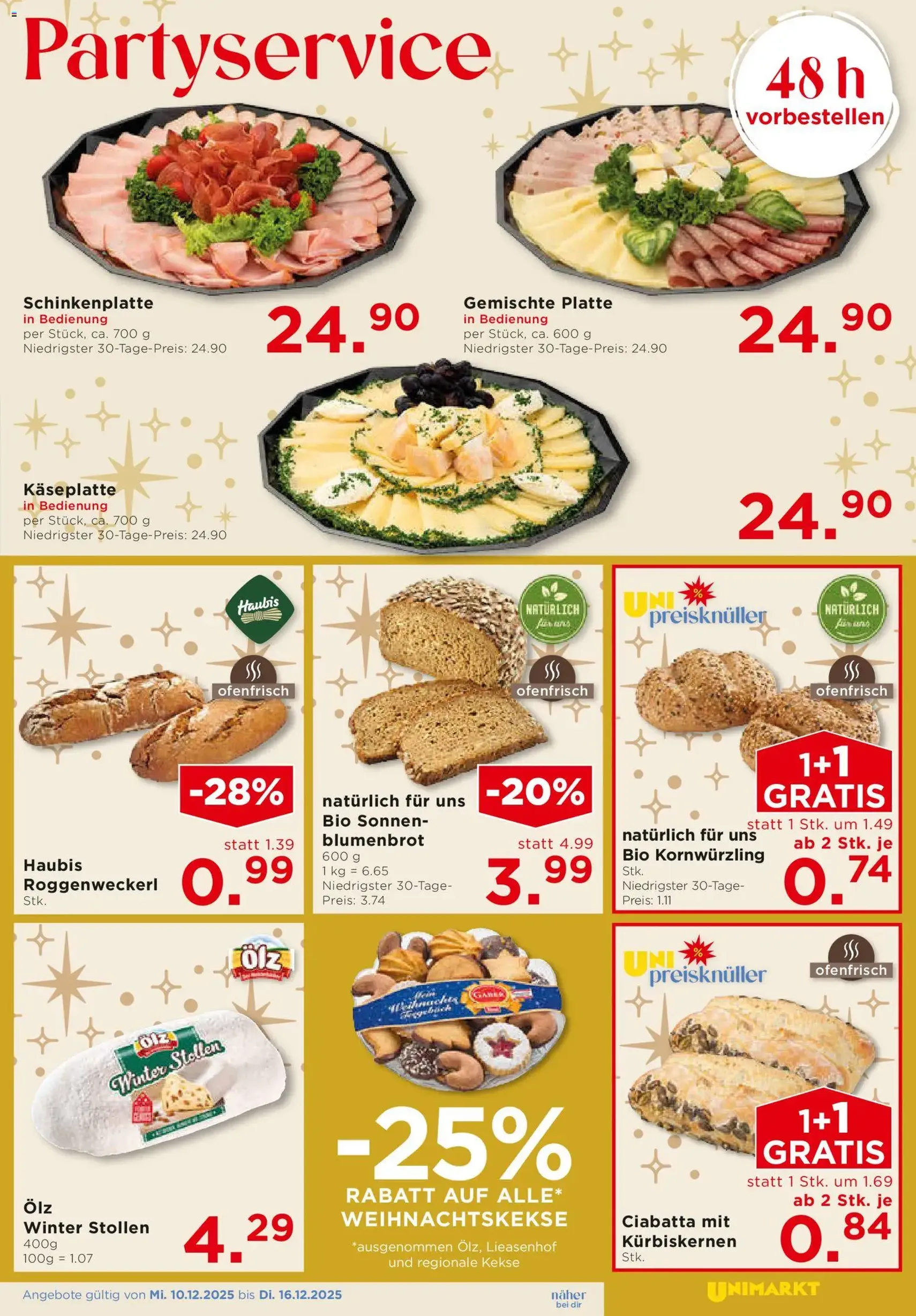 Unimarkt Flugblatt - Gültiger Prospekt ab 10.12.2025, Seite 9 von insgesamt 16