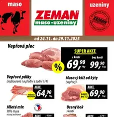 Prodejny Zeman leták - náhled letáku platný od 24.11.2025