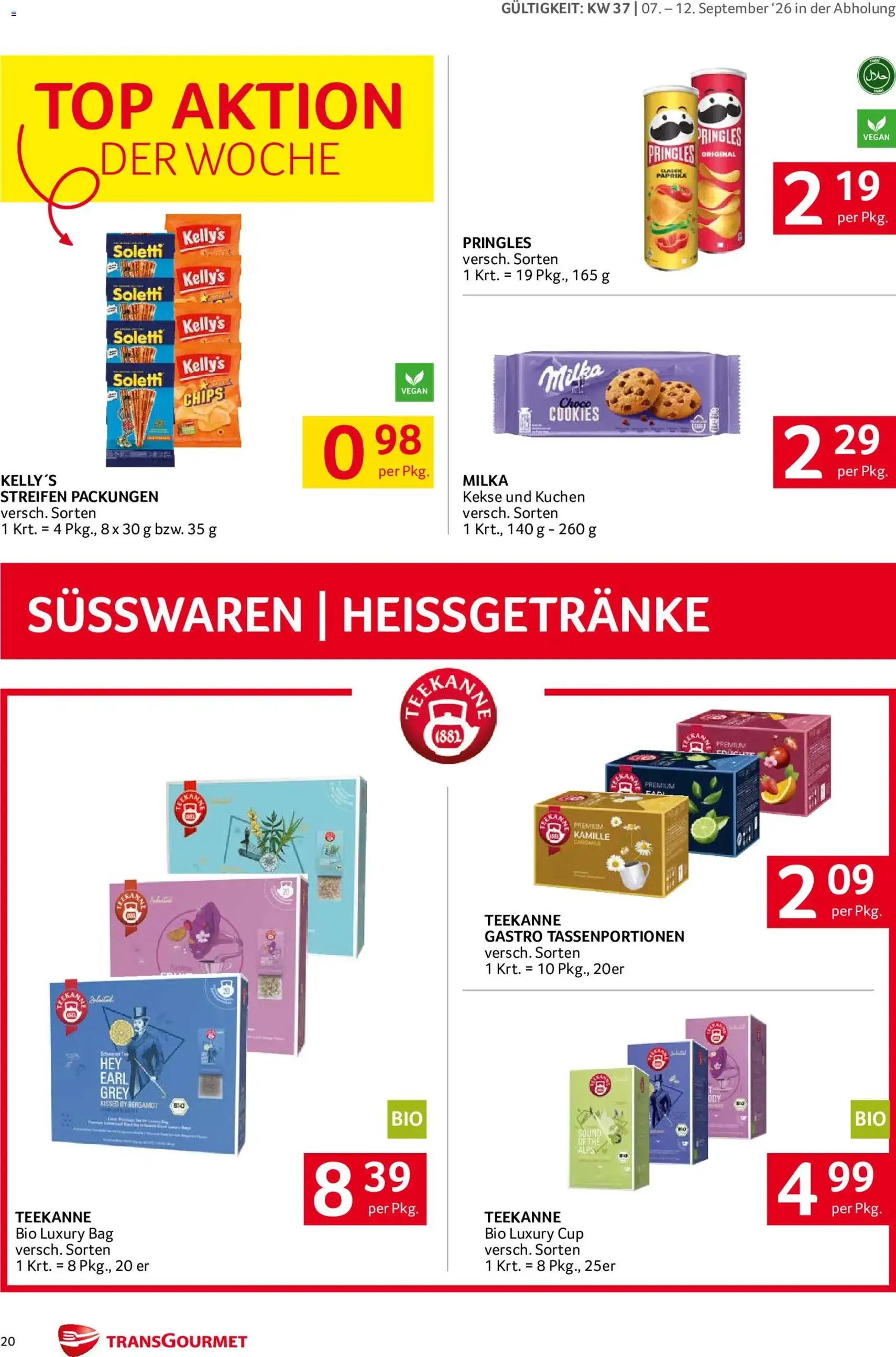 Transgourmet Flugblatt - Gültiger Prospekt ab 07.09.2026, Seite 20 von insgesamt 32
