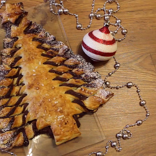 Anteprima ricetta Albero di natale alla nutella