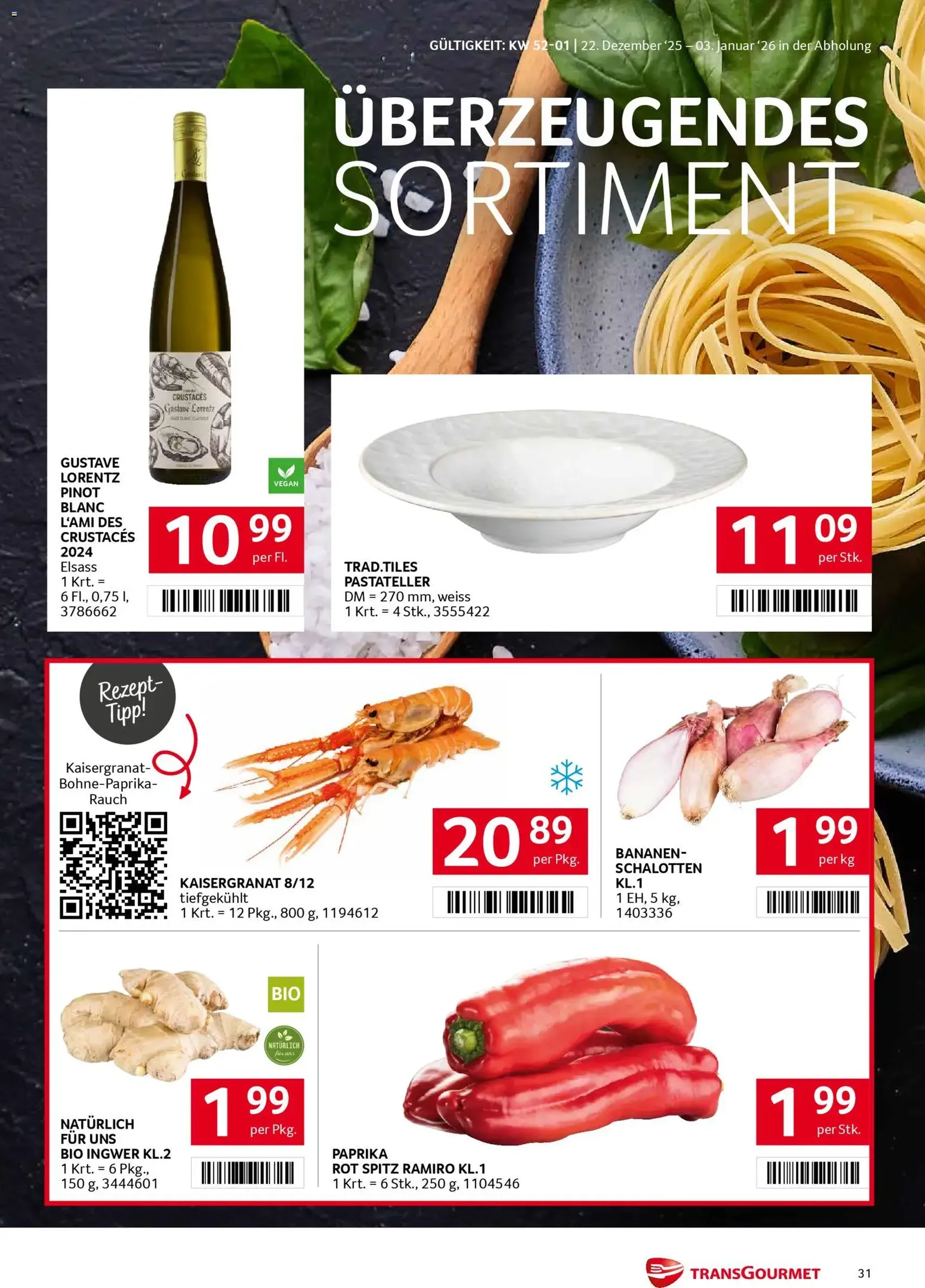 Transgourmet Flugblatt - Gültiger Prospekt ab 22.12.2025, Seite 31 von insgesamt 36