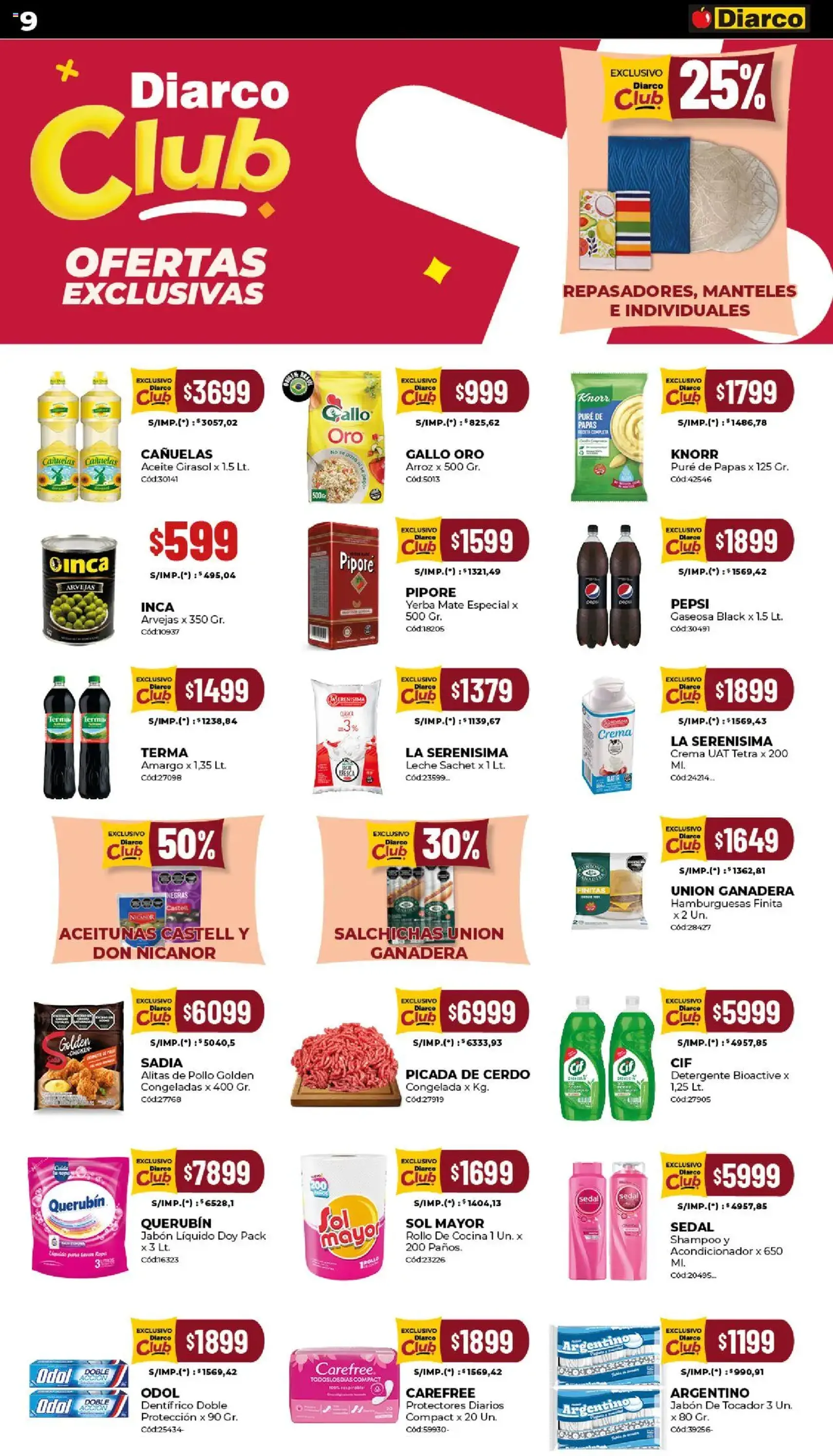 Diarco - Ofertas Sur - folleto válido desde 20/10/2025 página 9 de 22 Diarco - Ofertas Sur - folleto válido desde 20/10/2025 página 9 de 22