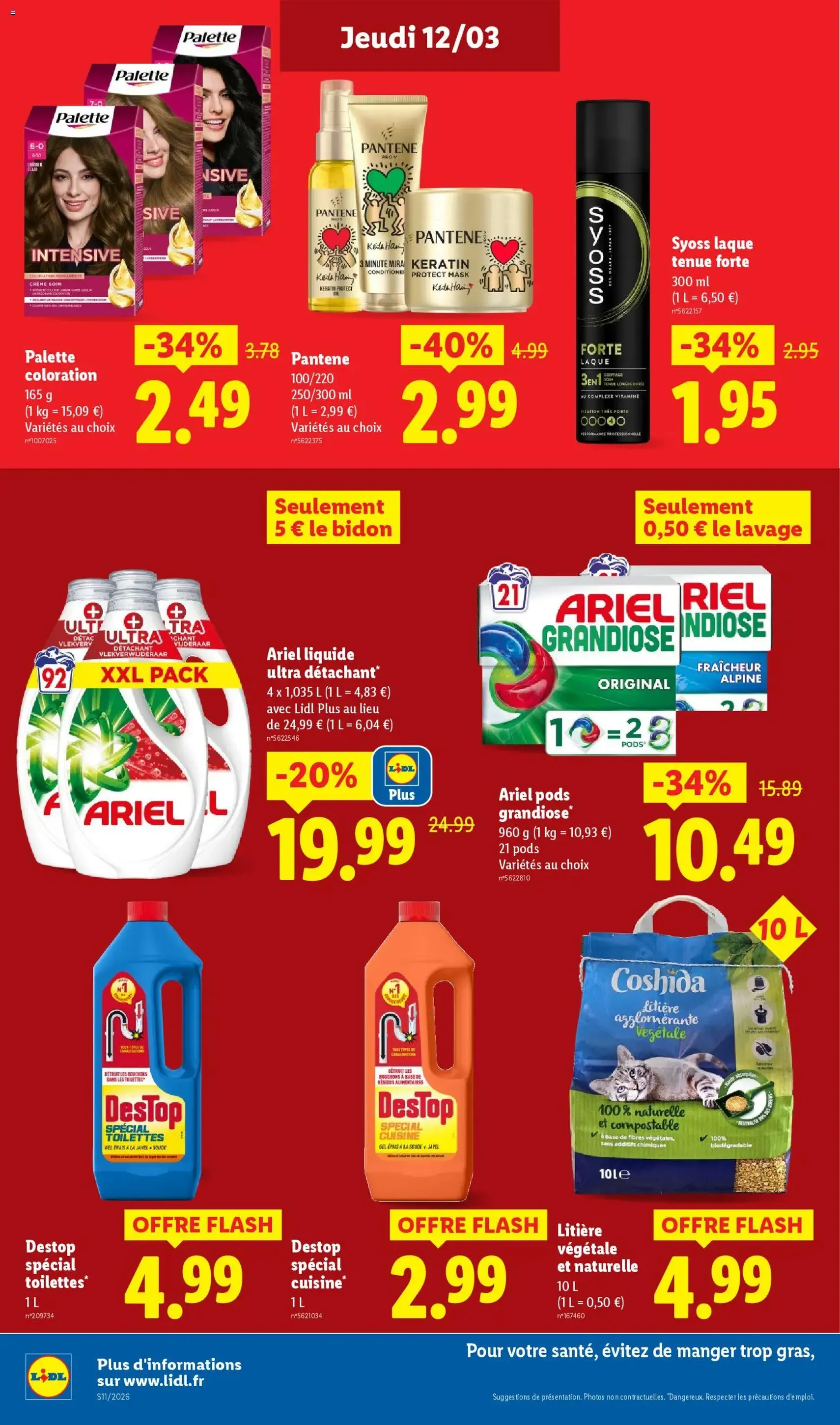 LIDL catalogue semaine 11 - brochure valable à partir du 12/03/2026, page 14 sur 71