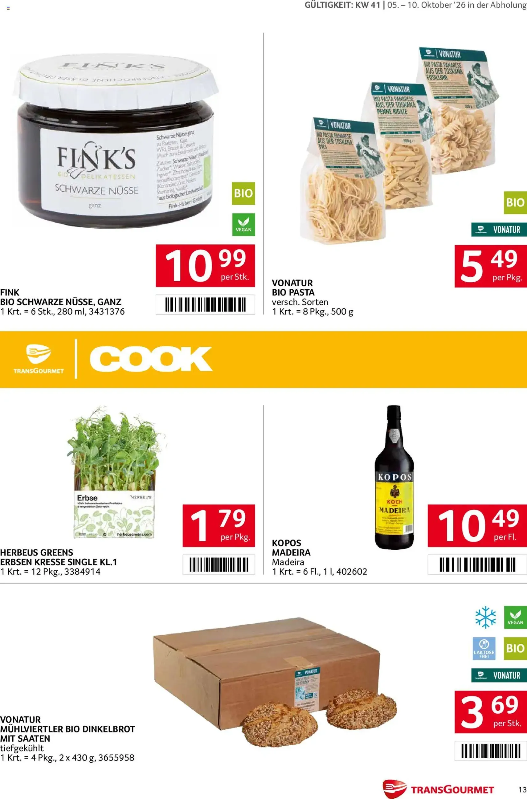 Transgourmet Flugblatt - Gültiger Prospekt ab 05.10.2026, Seite 13 von insgesamt 28